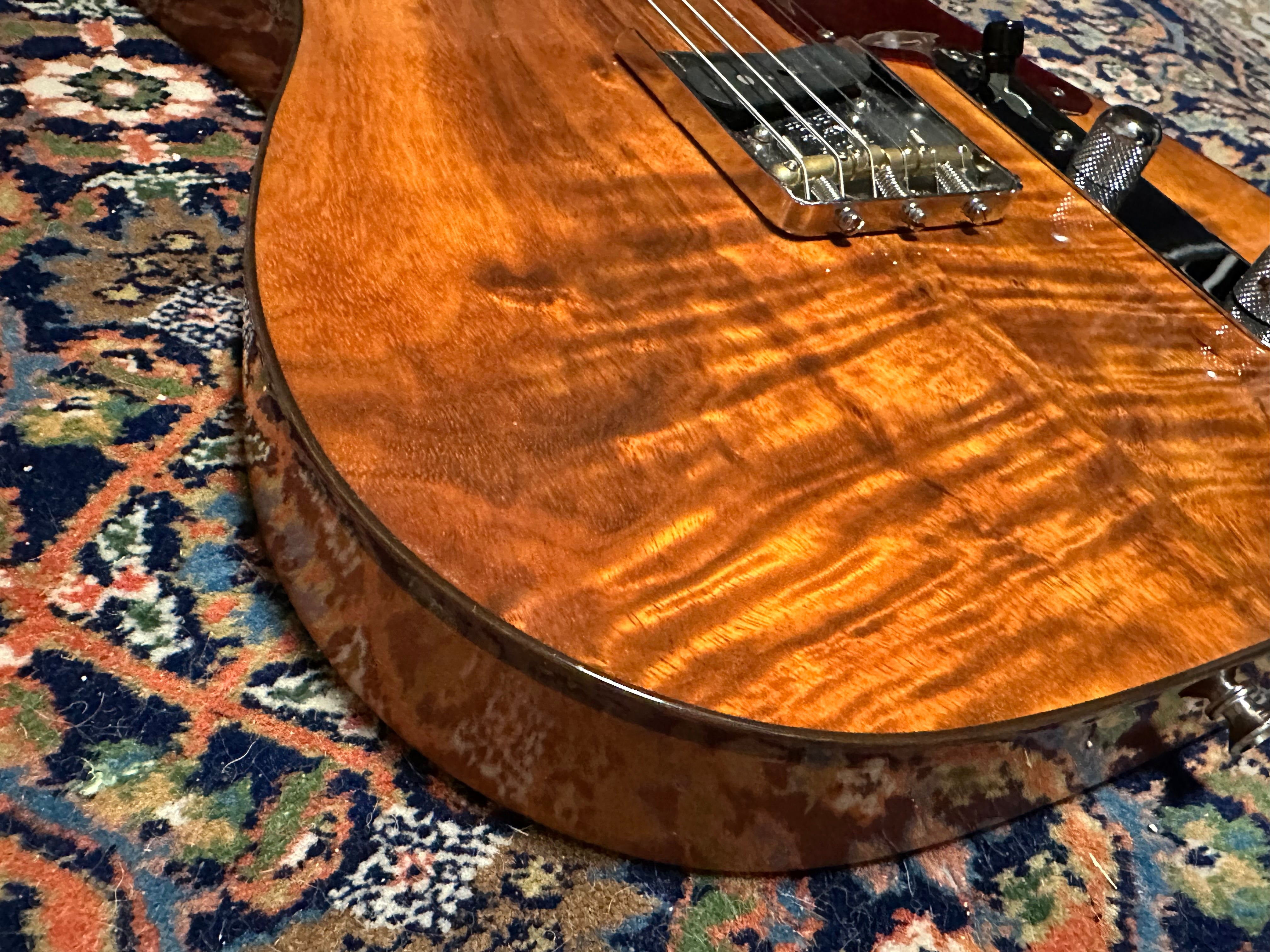 SOLD – 2023 Fender Custom Shop Artisan Koa Telecaster Aged Natural