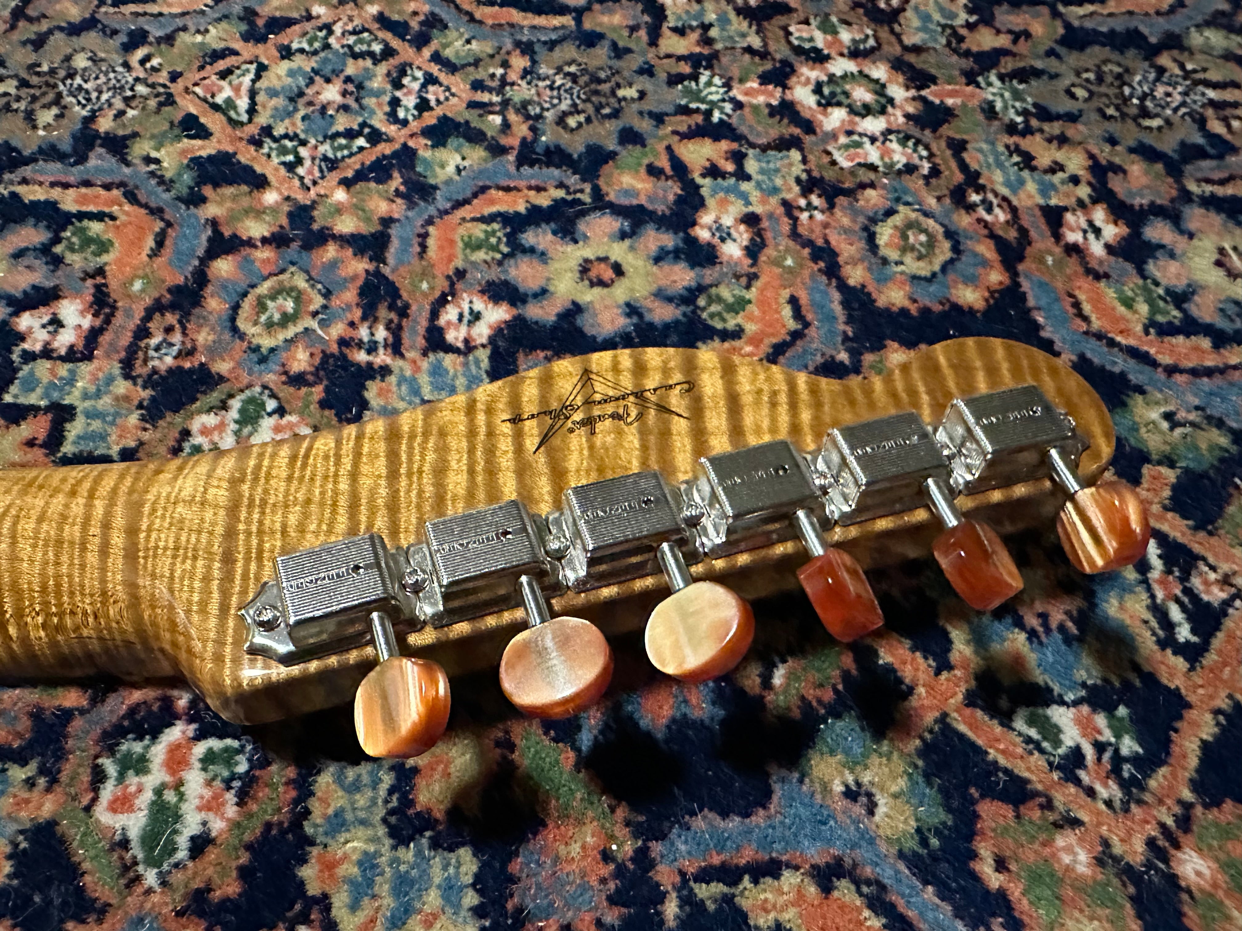 SOLD – 2023 Fender Custom Shop Artisan Koa Telecaster Aged Natural
