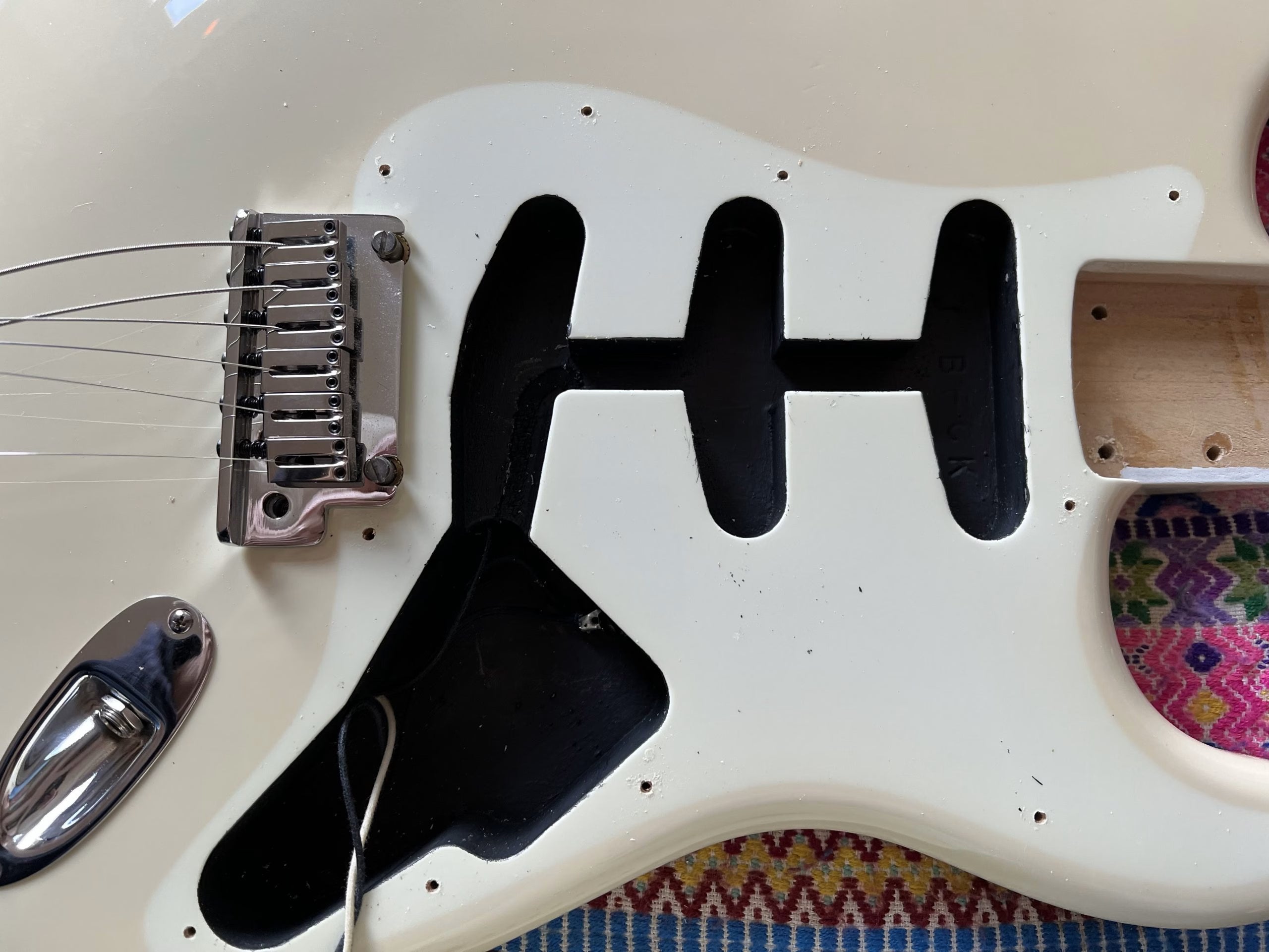 SOLD - 2006 Custom Shop Jeff Beck Olympic White