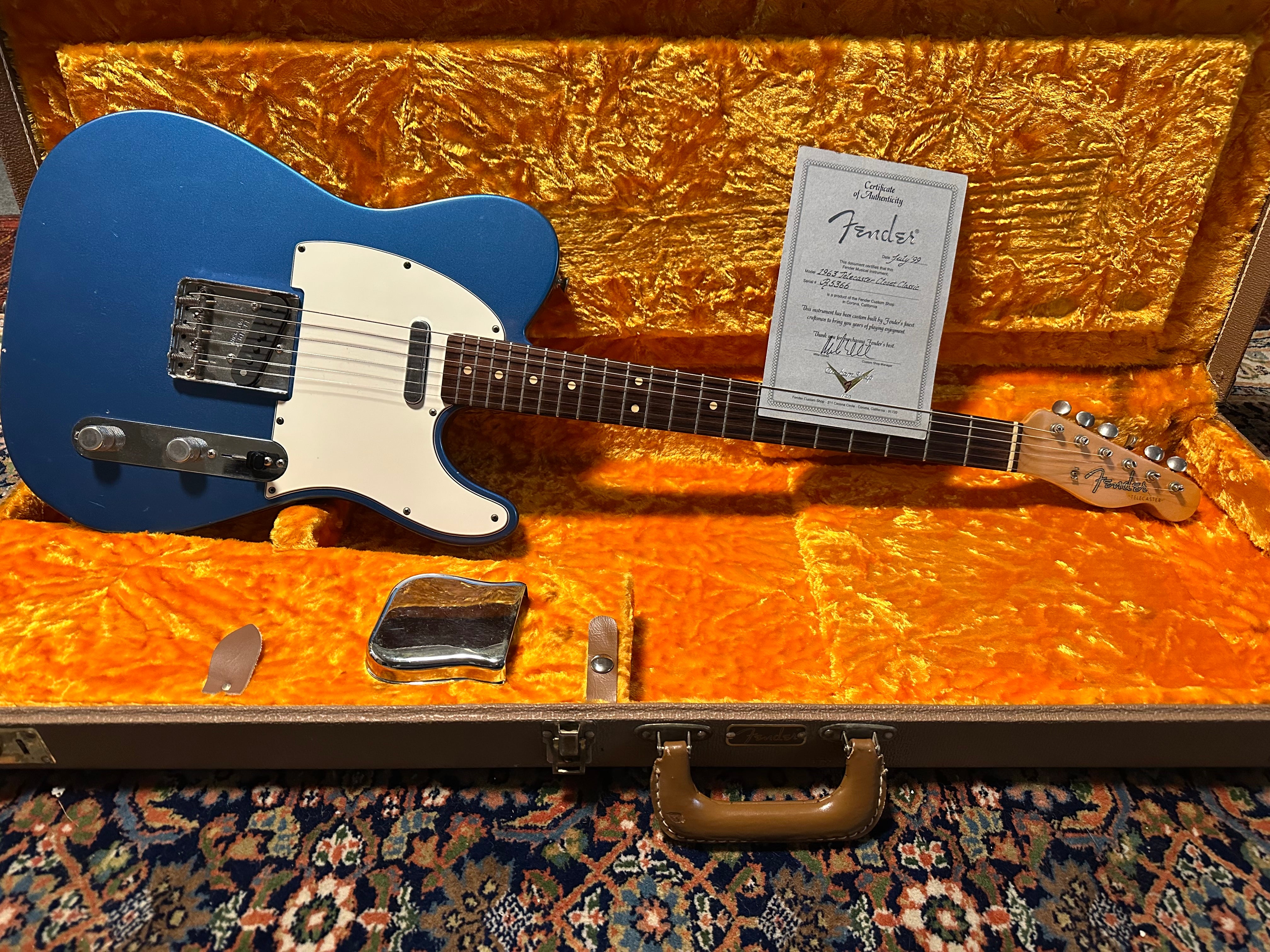 Fender Custom Shop ’63 Closet Classic Telecaster 1999 Lake Placid Blue