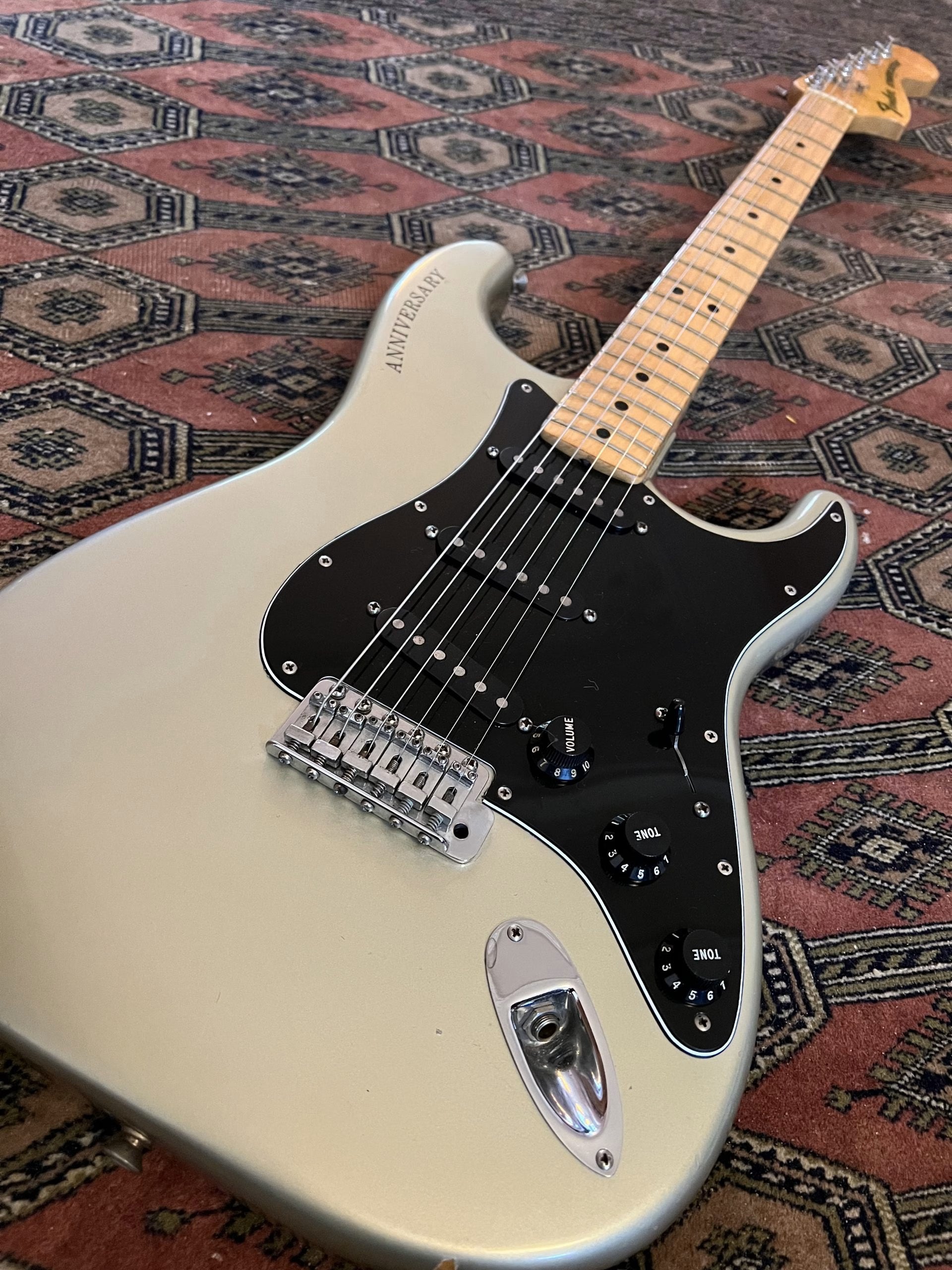 SOLD - 1979 25th Anniversary Stratocaster Porsche Silver 100% Original