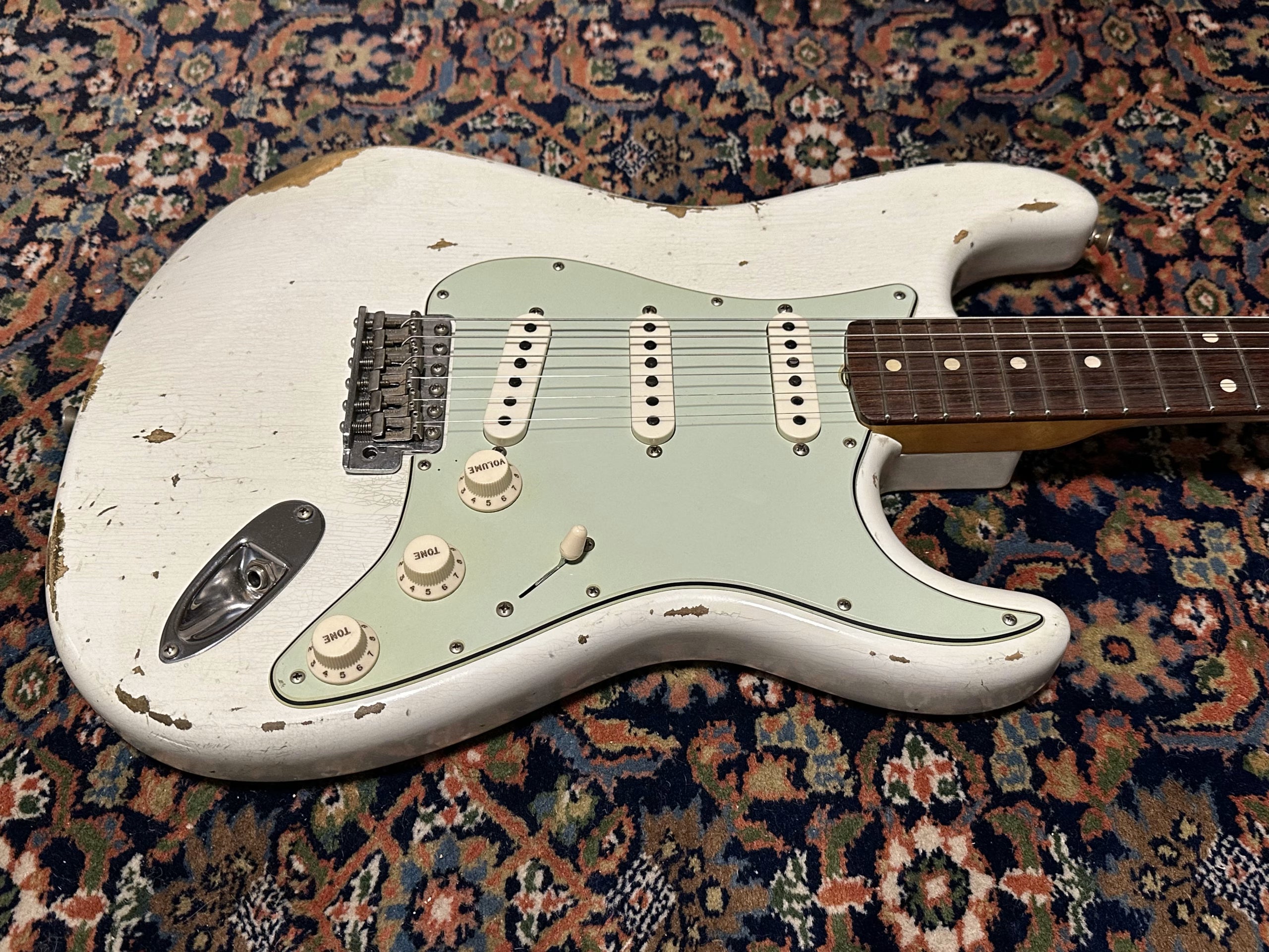 SOLD - 2019 Fender Custom Shop '61 Heavy Relic Stratocaster Olympic White
