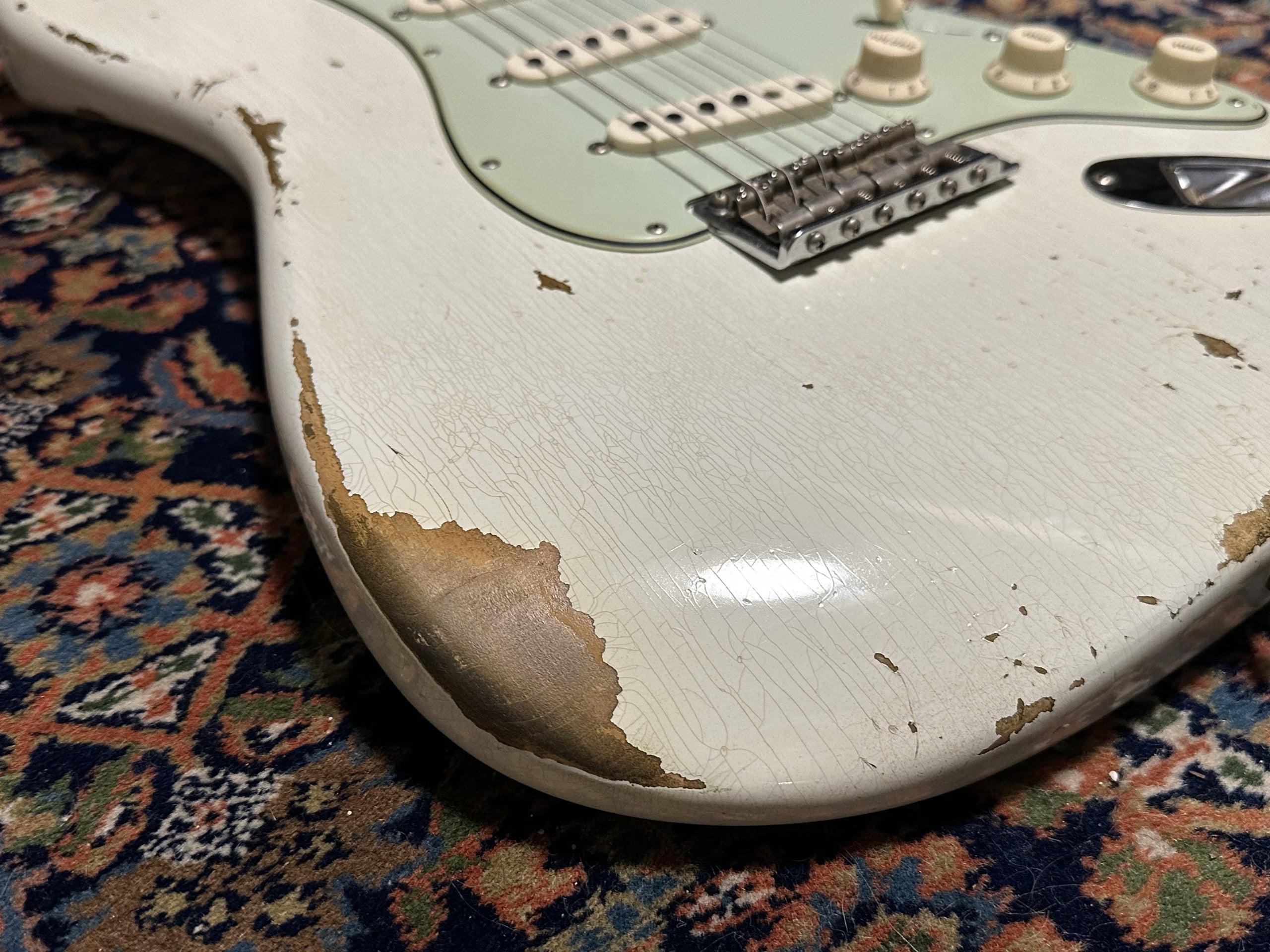 SOLD - 2019 Fender Custom Shop '61 Heavy Relic Stratocaster Olympic White