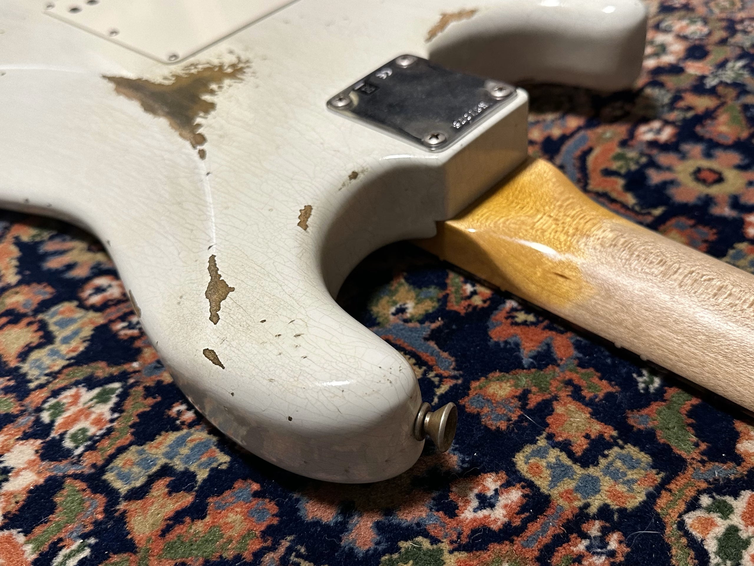 SOLD - 2019 Fender Custom Shop '61 Heavy Relic Stratocaster Olympic White