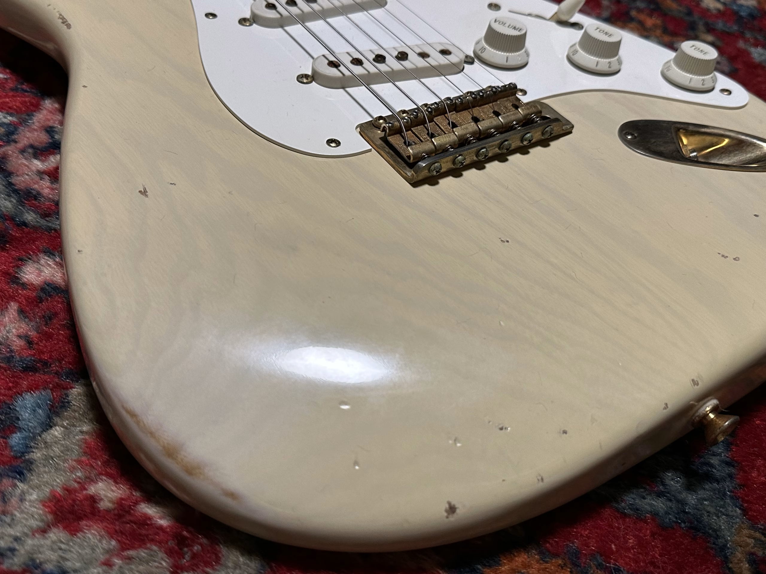 SOLD - 1999 Fender Custom Shop '50s Cunetto Relic Stratocaster 'Mary Kaye' Vintage Blonde