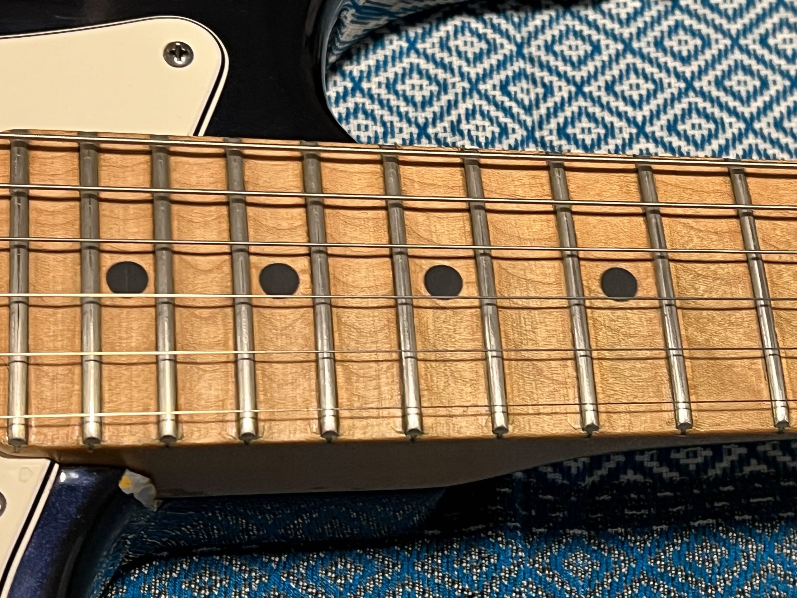 SOLD - 1992 Fender Strat Plus Refinished Midnight Blue