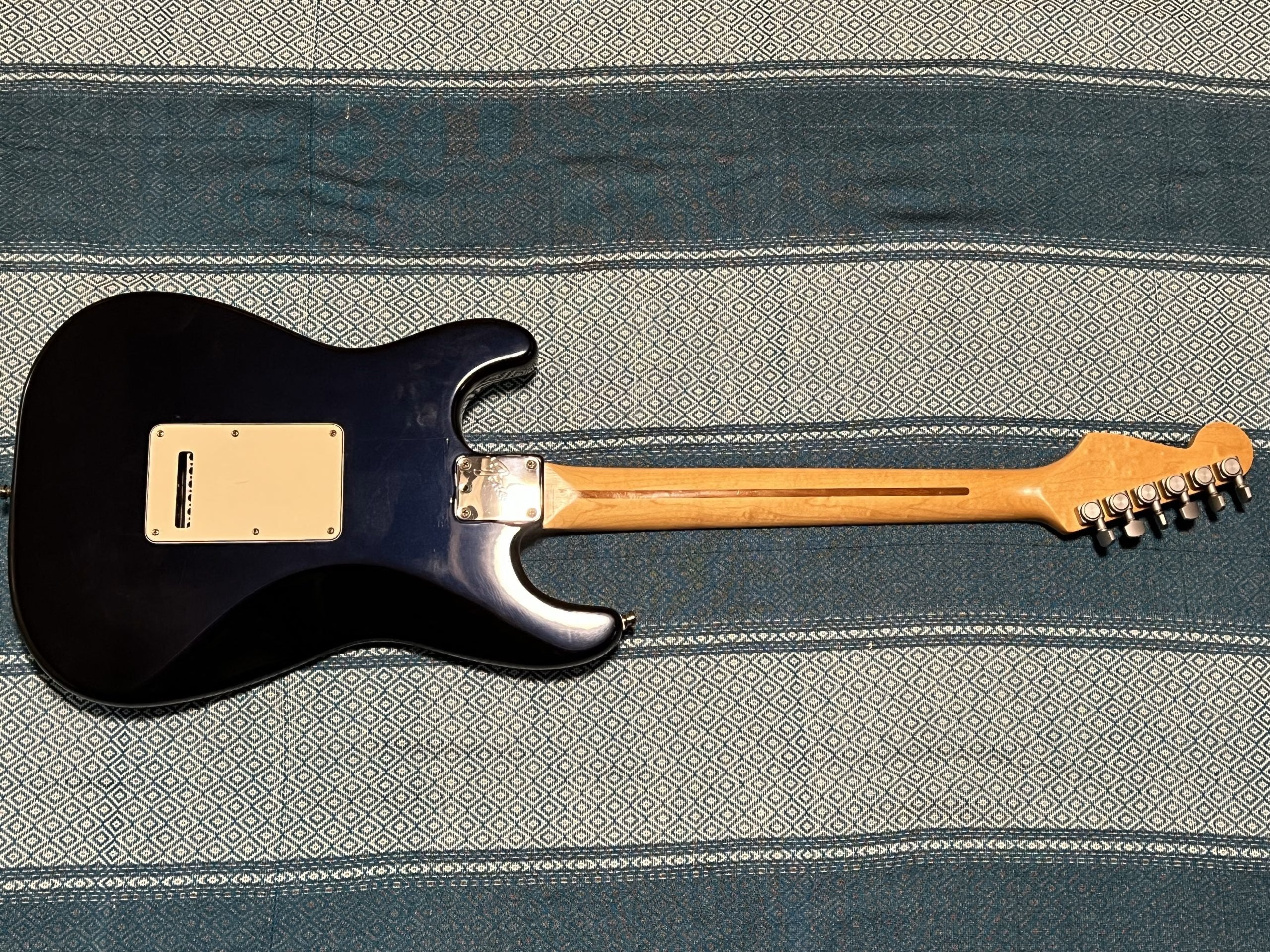 SOLD - 1992 Fender Strat Plus Refinished Midnight Blue