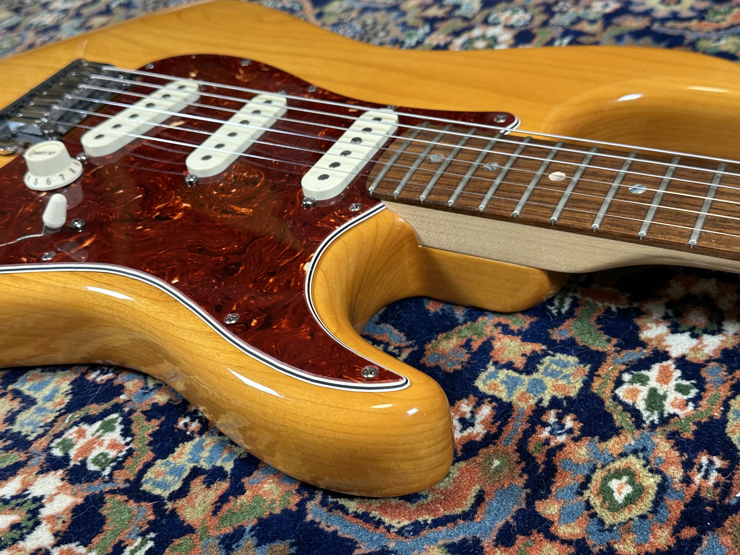 SOLD - 2008 Fender American Deluxe Stratocaster Amber