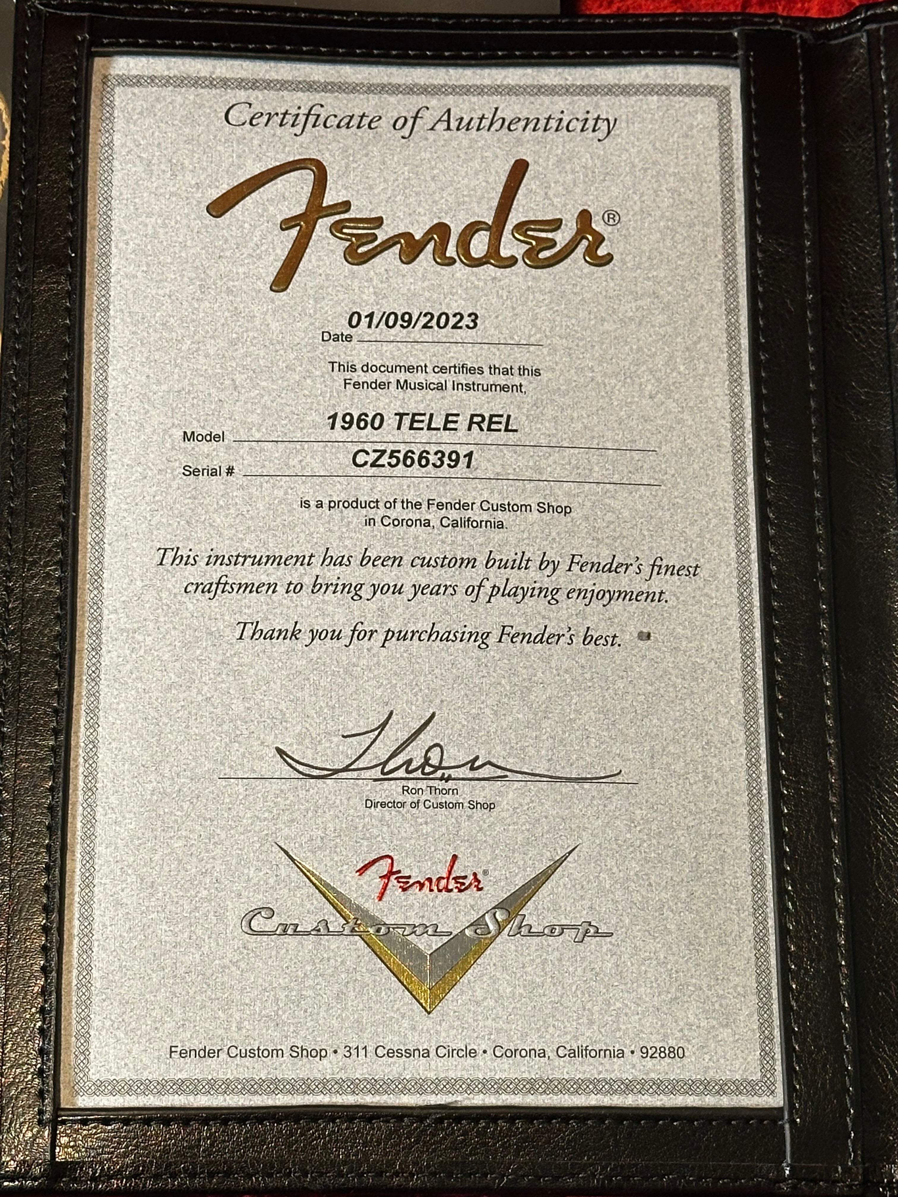 Fender Custom Shop ’60 Relic Telecaster 2023 Natural