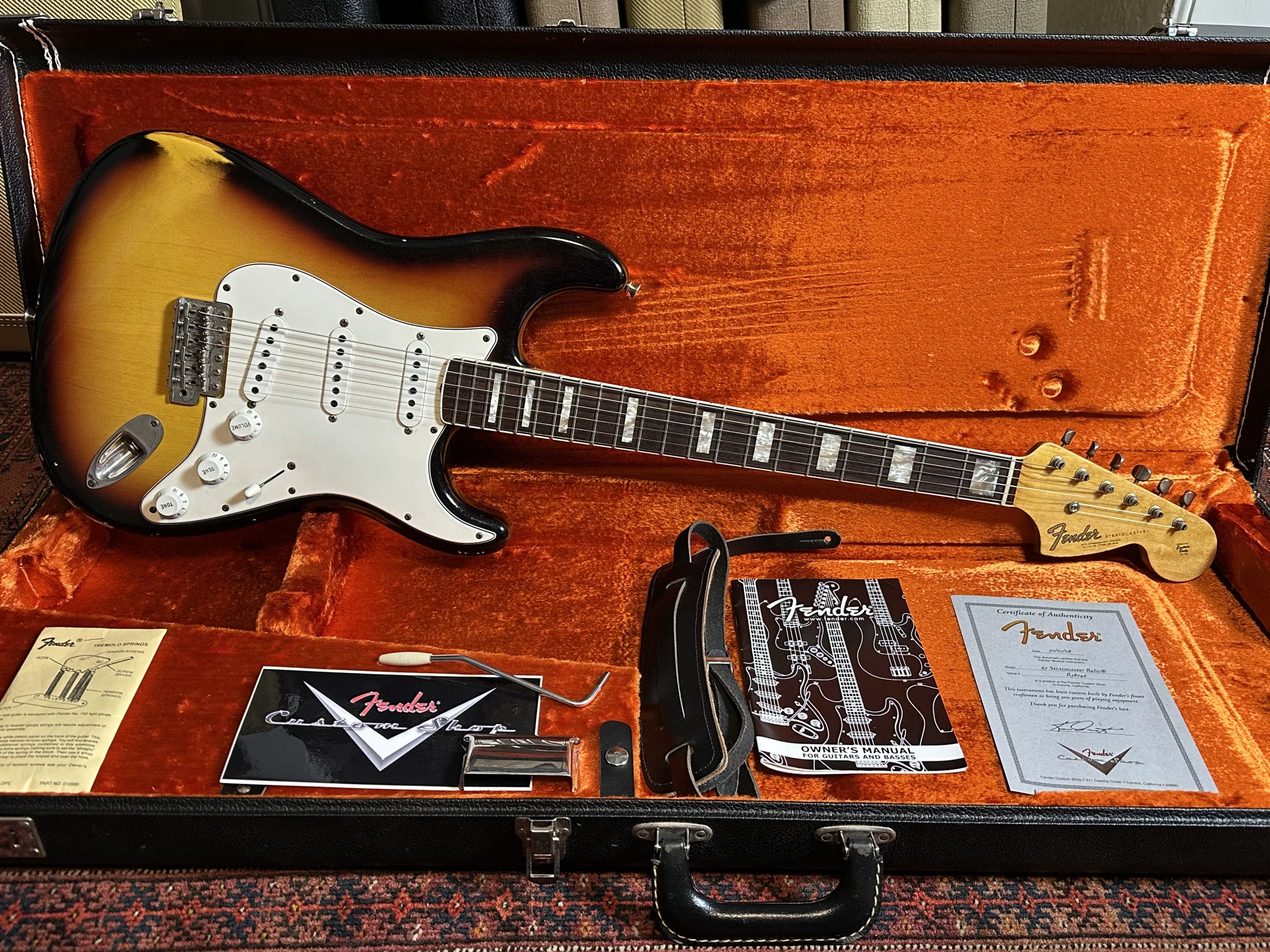 Fender Custom Shop '67 Relic Masterbuilt Mark Kendrick Stratocaster 2008 Sunburst