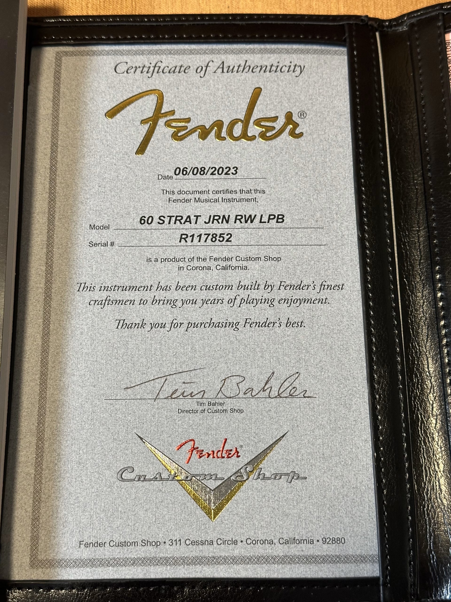 Fender Custom Shop '60 Journeyman Stratocaster 2023 Lake Placid Blue