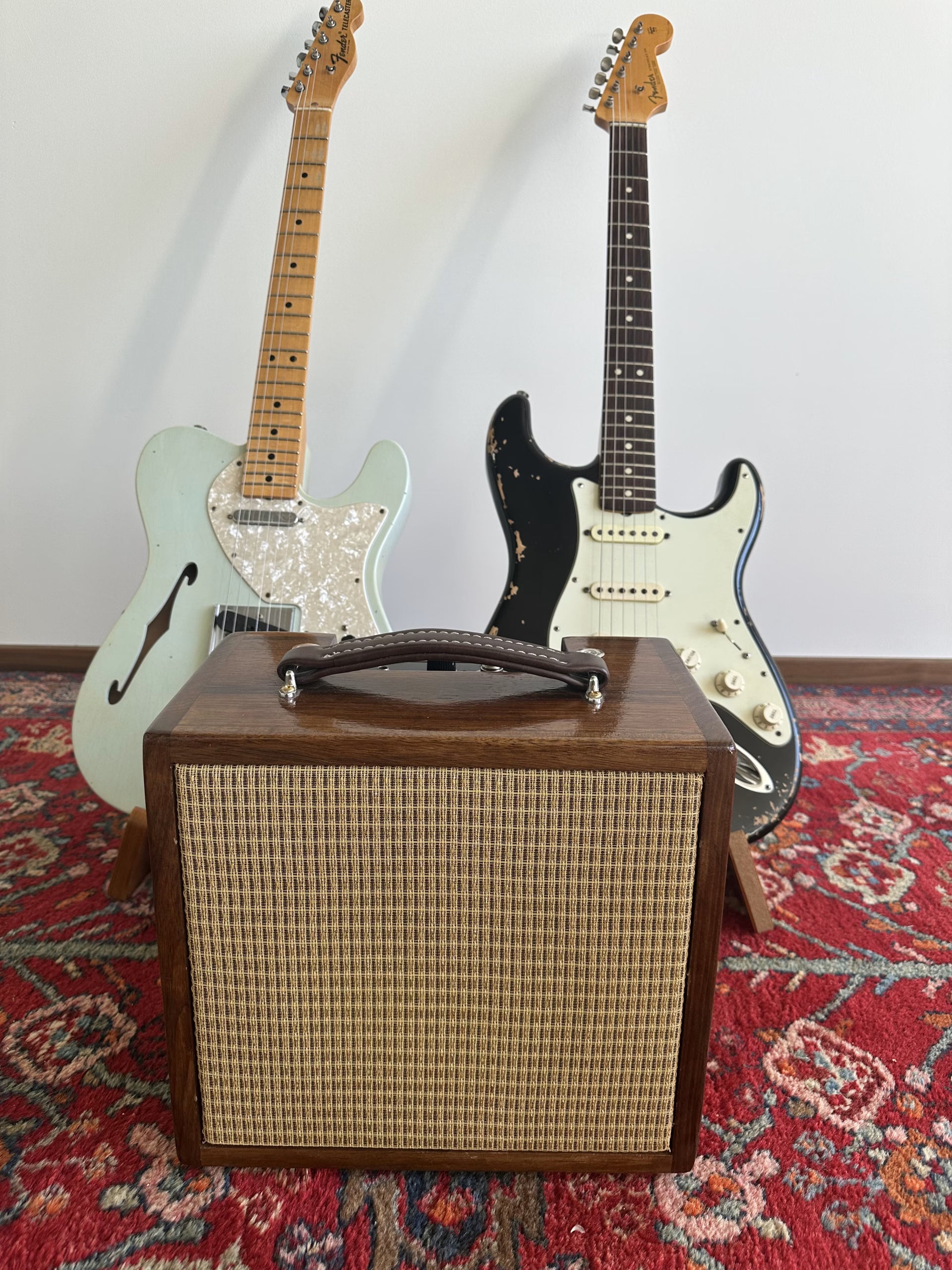 IFNESS Handbuilt Fender Champ based Amp African Oak wood