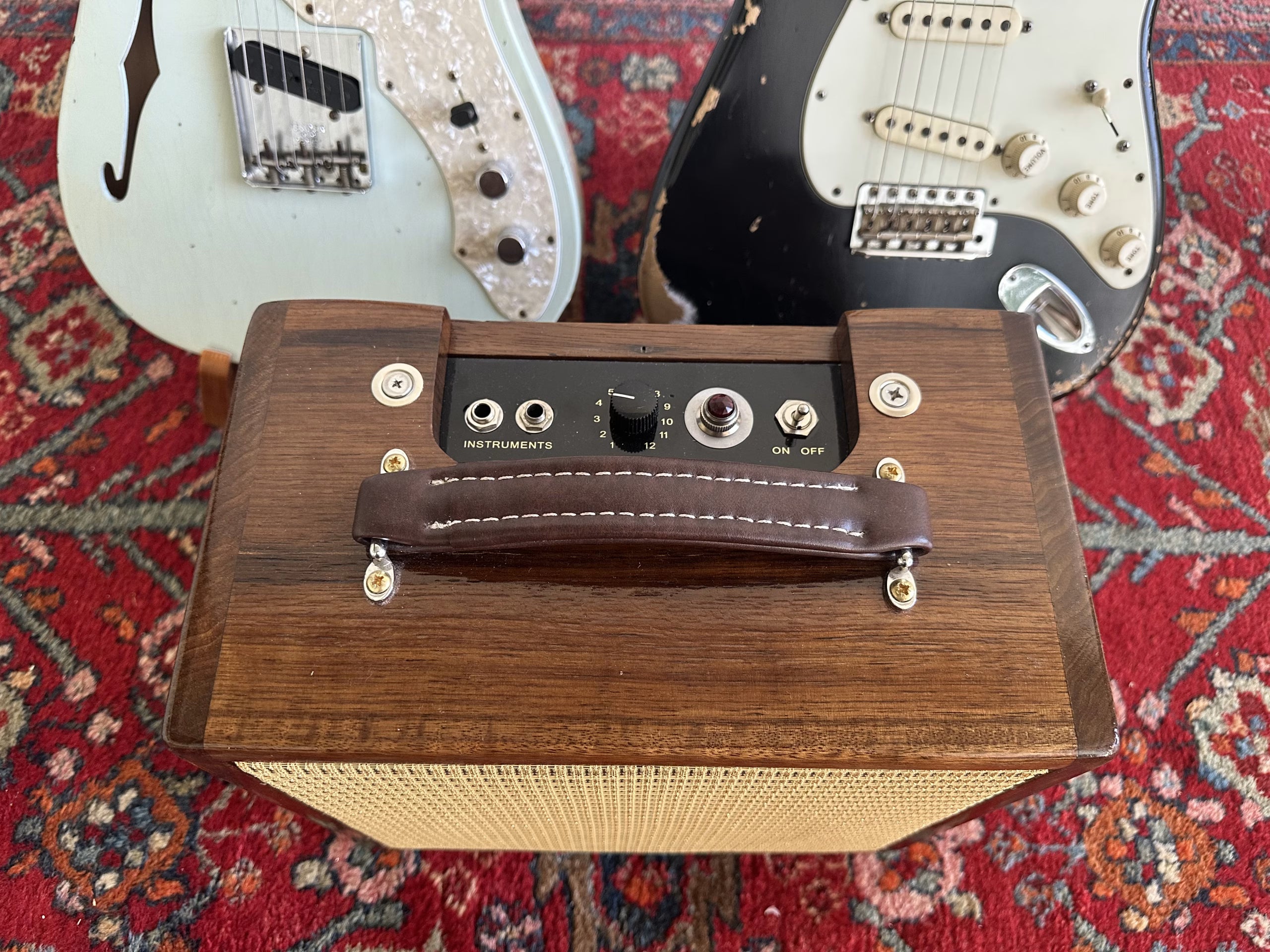 IFNESS Handbuilt Fender Champ based Amp African Oak wood