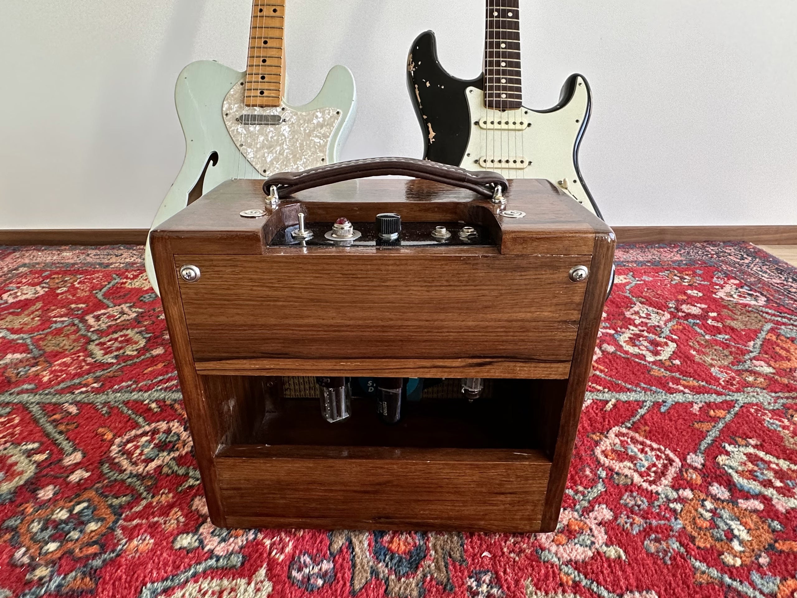 IFNESS Handbuilt Fender Champ based Amp African Oak wood