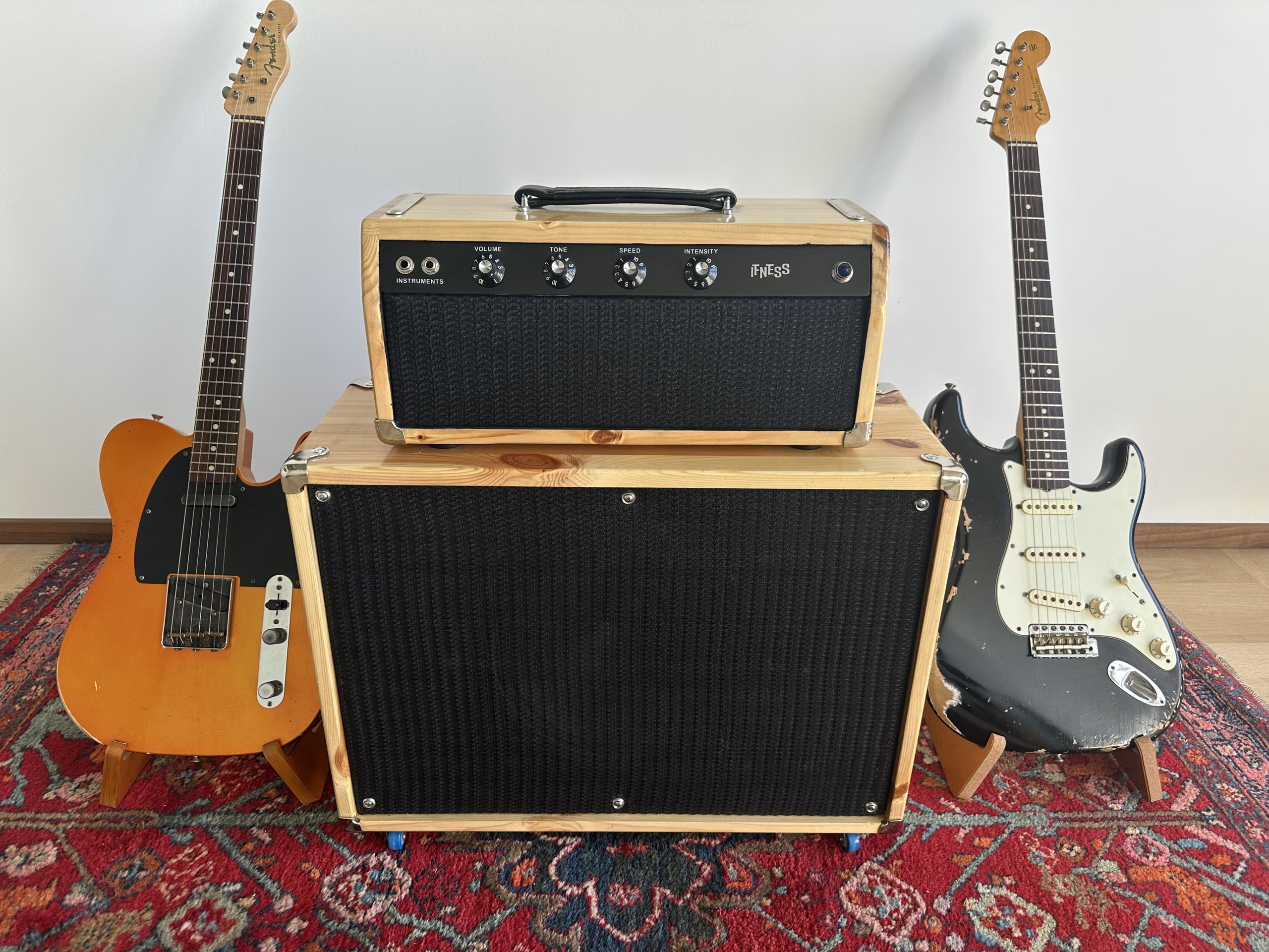 IFNESS 'Blonde Prince' handbuilt Fender Princeton '62 based Amp Pine wood