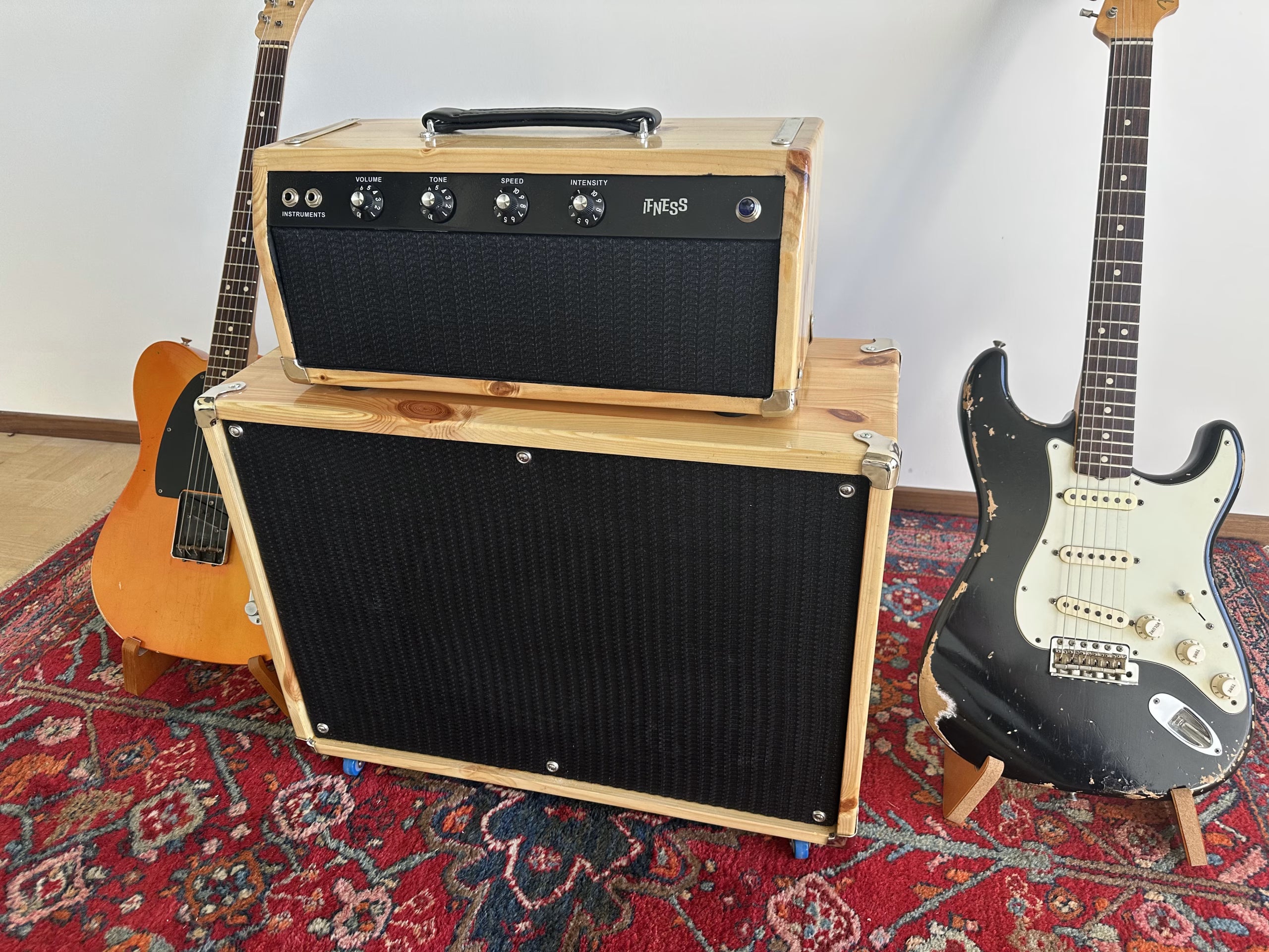 IFNESS 'Blonde Prince' handbuilt Fender Princeton '62 based Amp Pine wood