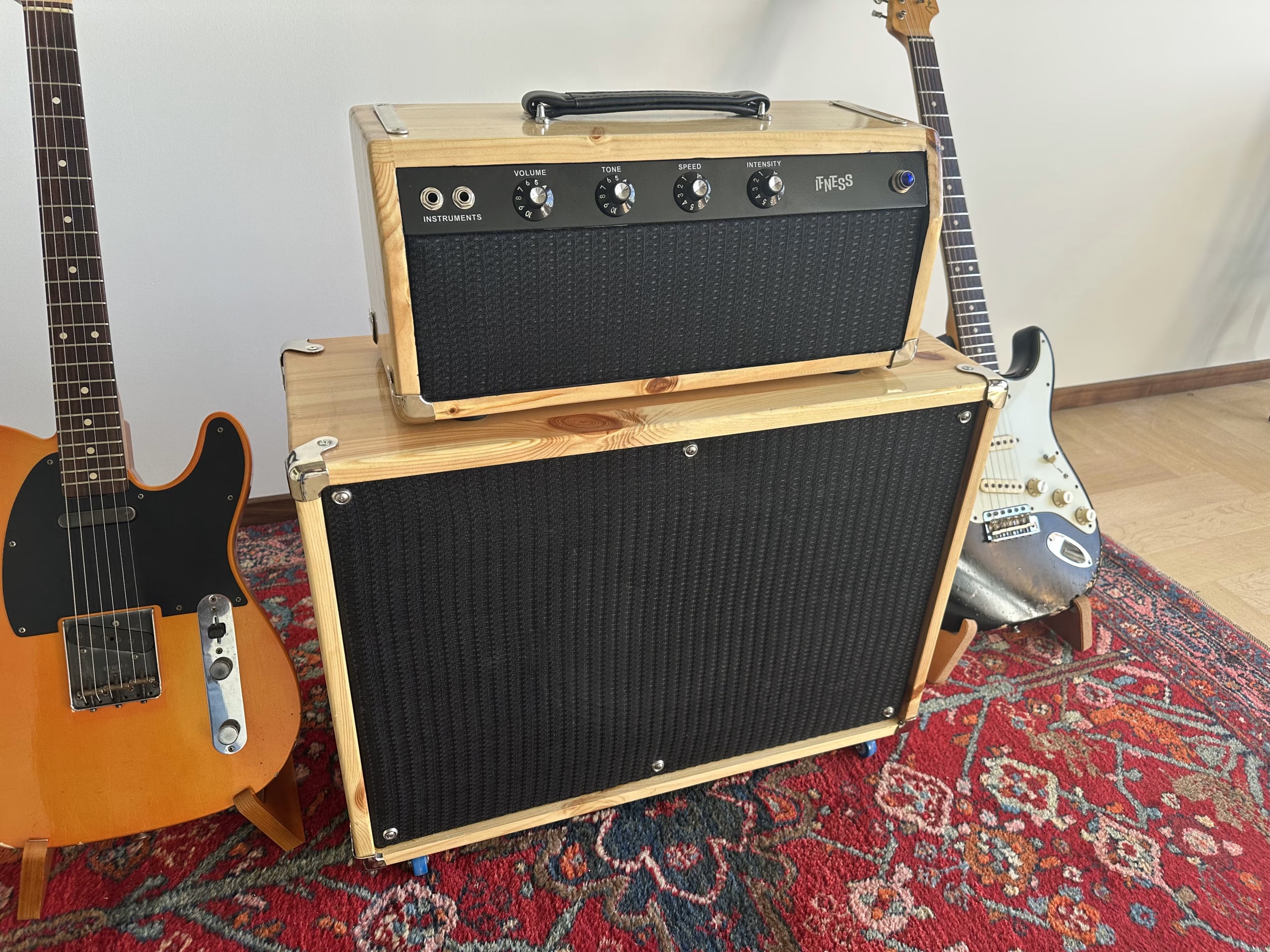 IFNESS 'Blonde Prince' handbuilt Fender Princeton '62 based Amp Pine wood