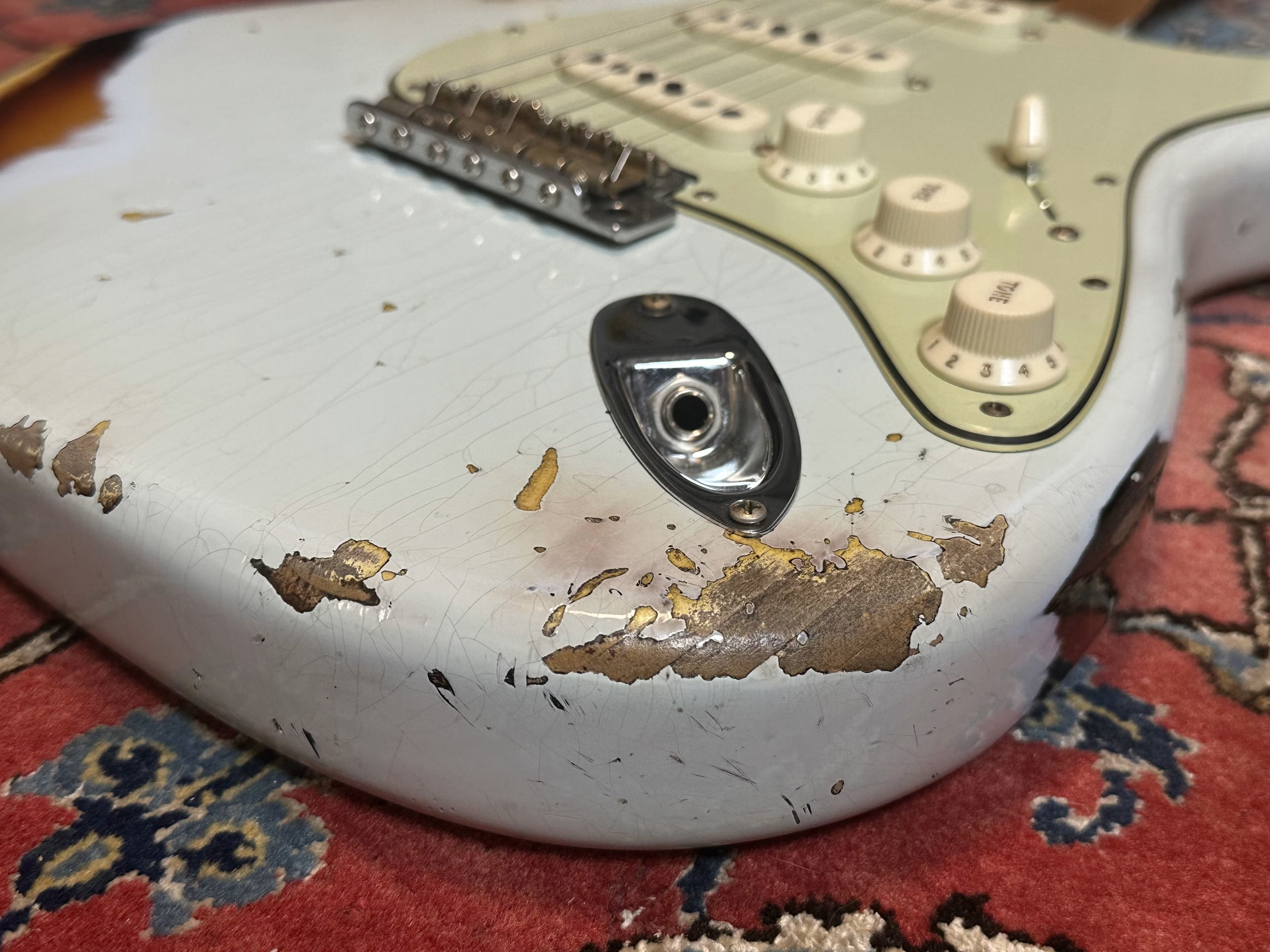 Fender Custom Shop '61 Heavy Relic Stratocaster 2022 Sonic Blue over Sunburst
