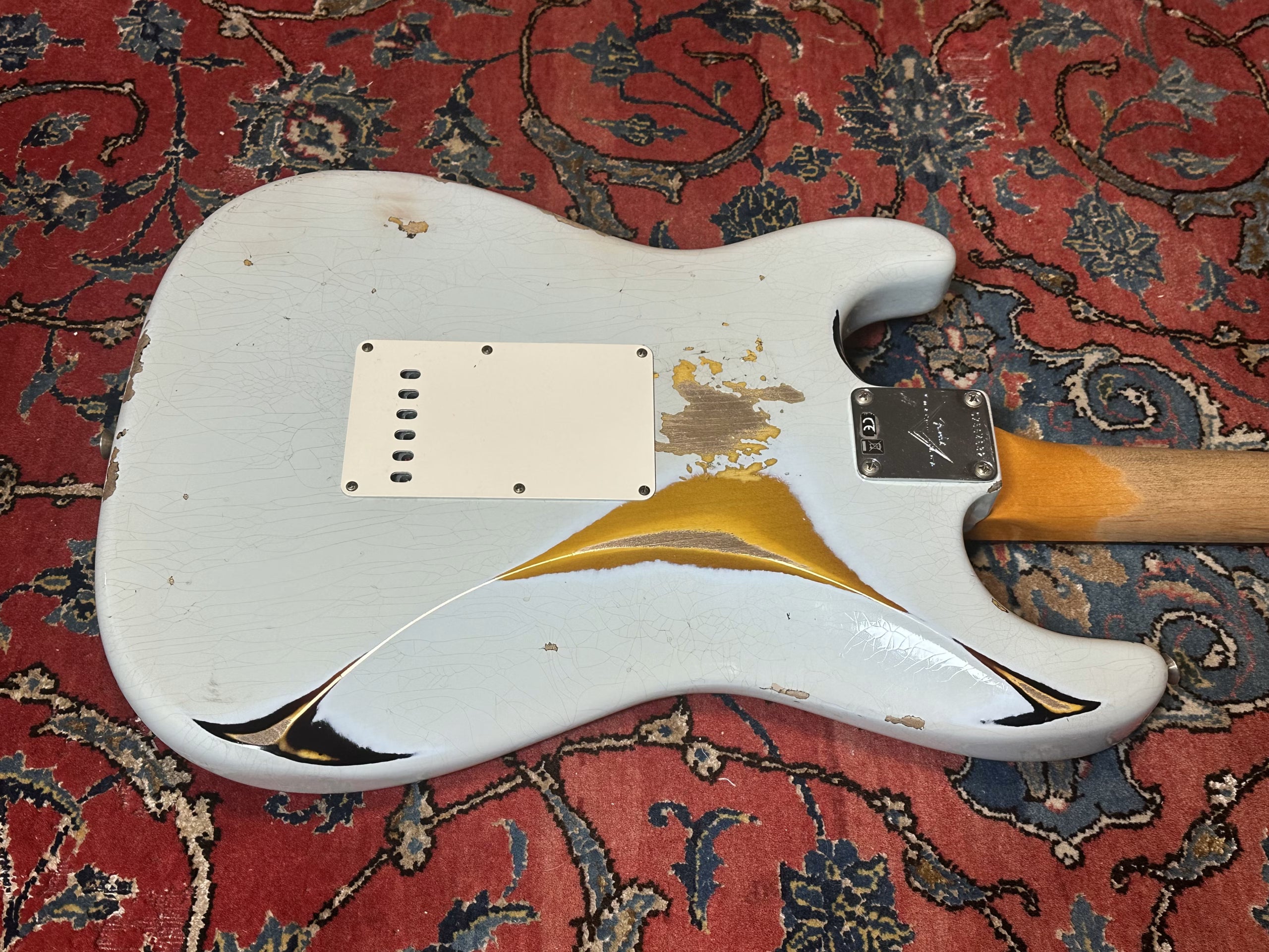 Fender Custom Shop '61 Heavy Relic Stratocaster 2022 Sonic Blue over Sunburst