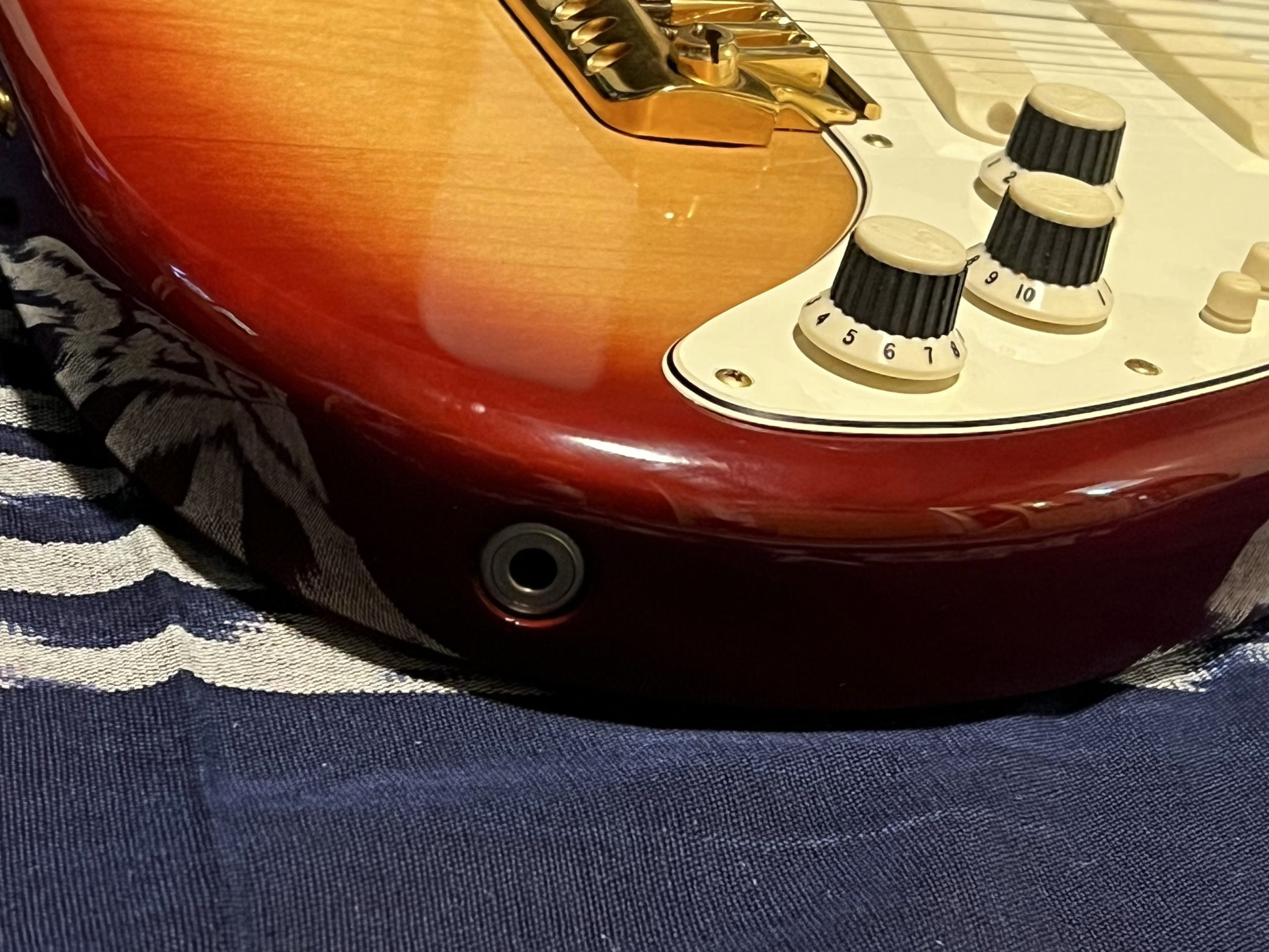 SOLD - 1983 Gold Elite Stratocaster Sienna Sunburst