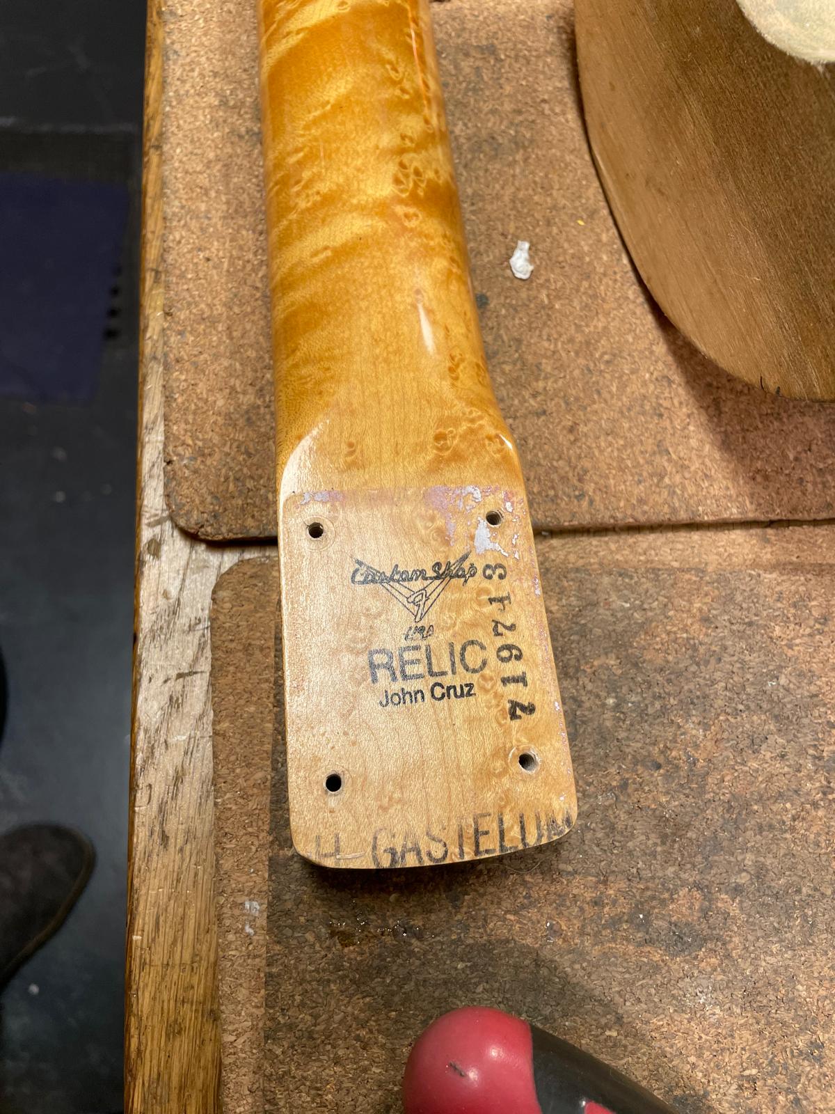 SOLD - 1997 Fender Custom Shop '60 Cunetto Relic Stratocaster Burgundy Mist