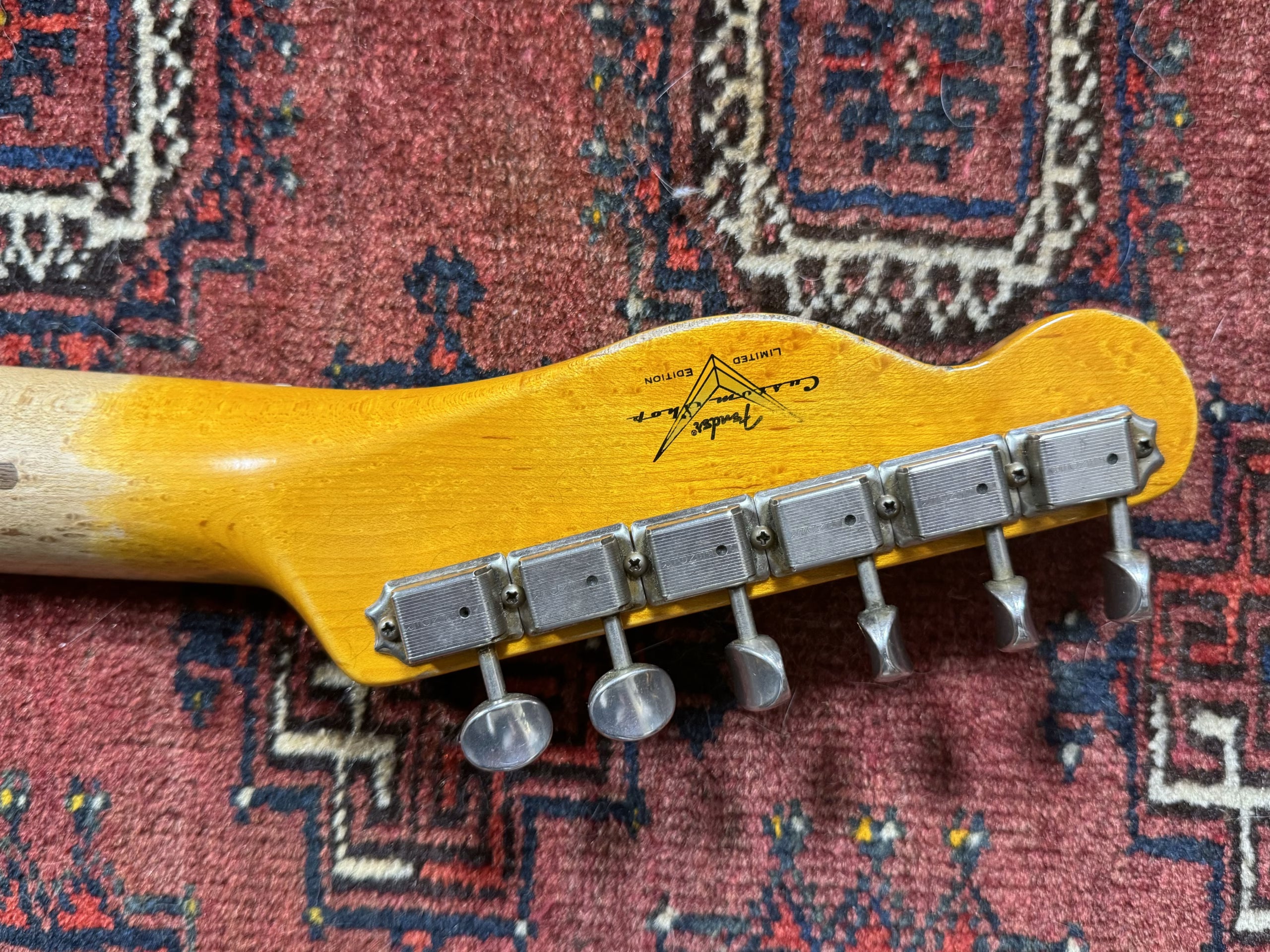 SOLD - 2016 Fender Custom Shop Mischief Maker LTD Heavy Relic Black over Sunburst
