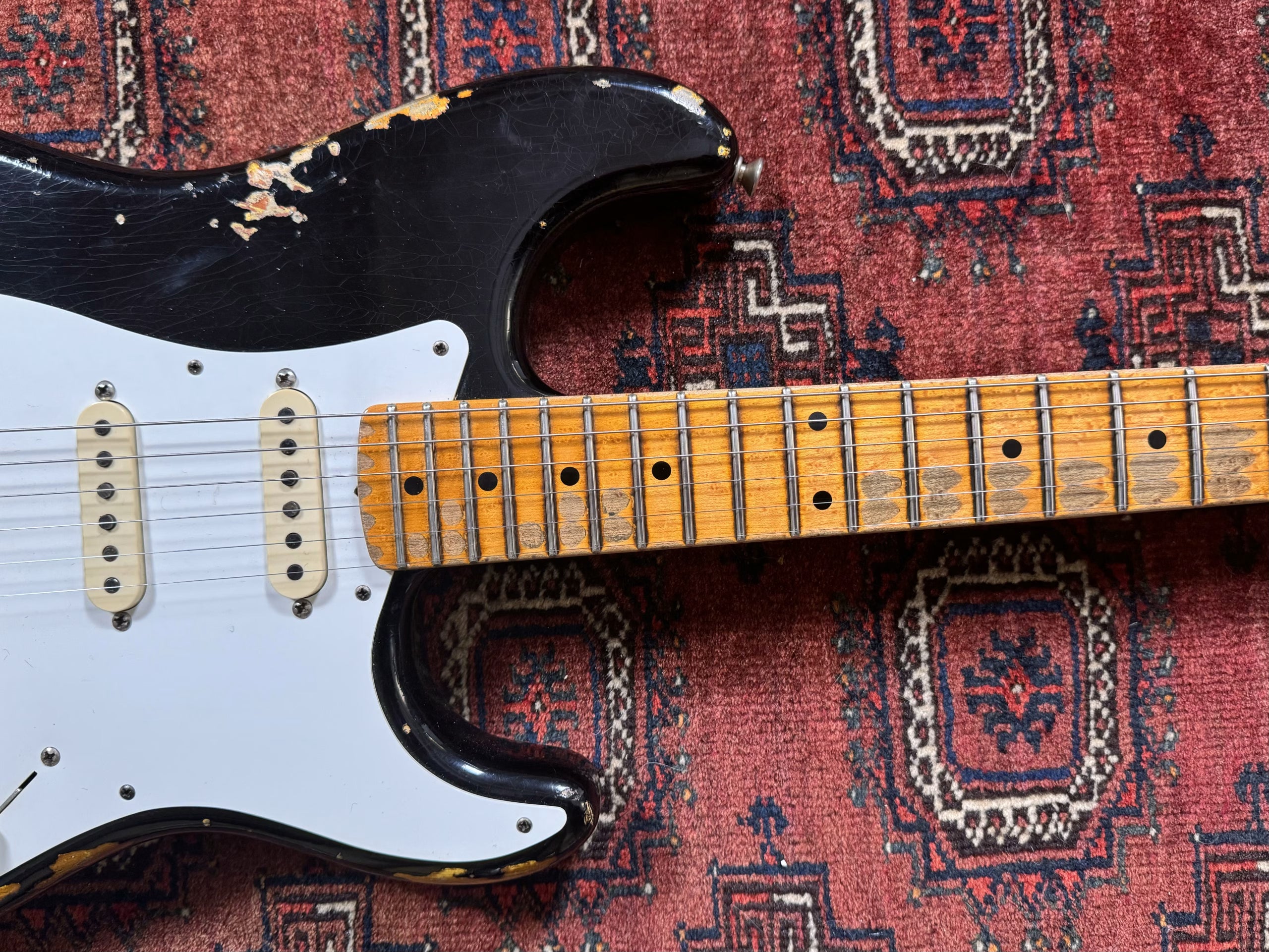 SOLD - 2016 Fender Custom Shop Mischief Maker LTD Heavy Relic Black over Sunburst