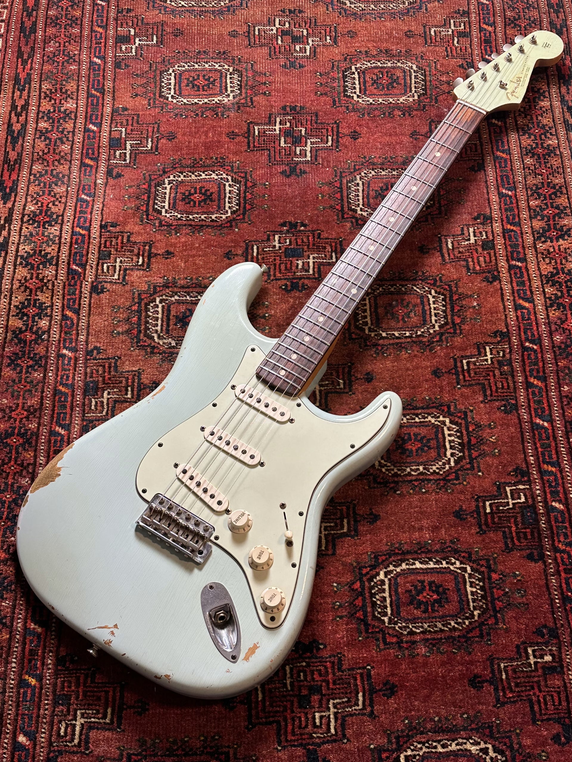Fender Custom Shop '60 Relic Stratocaster 2012 Sonic Blue with matching headstock