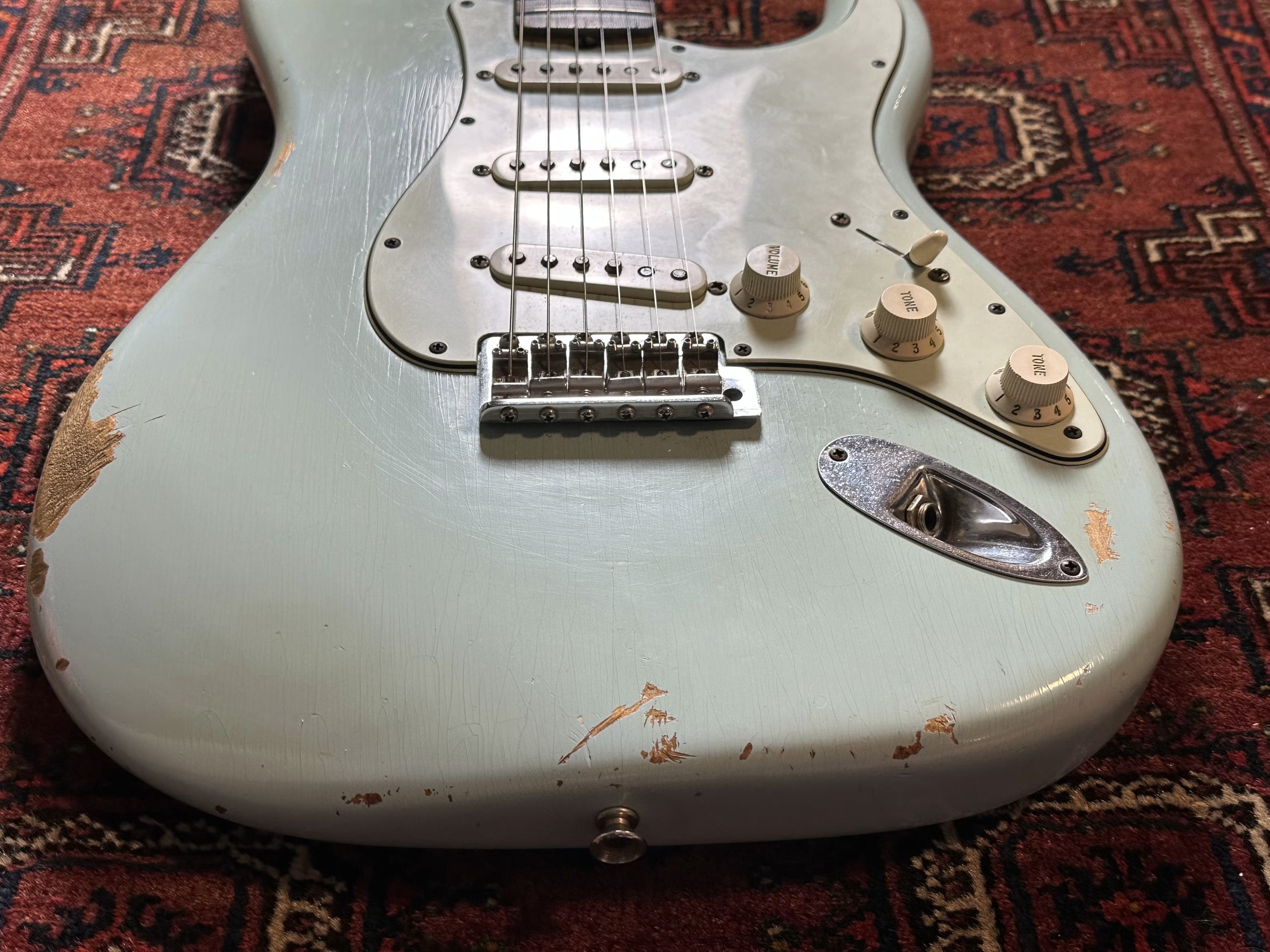 Fender Custom Shop '60 Relic Stratocaster 2012 Sonic Blue with matching headstock