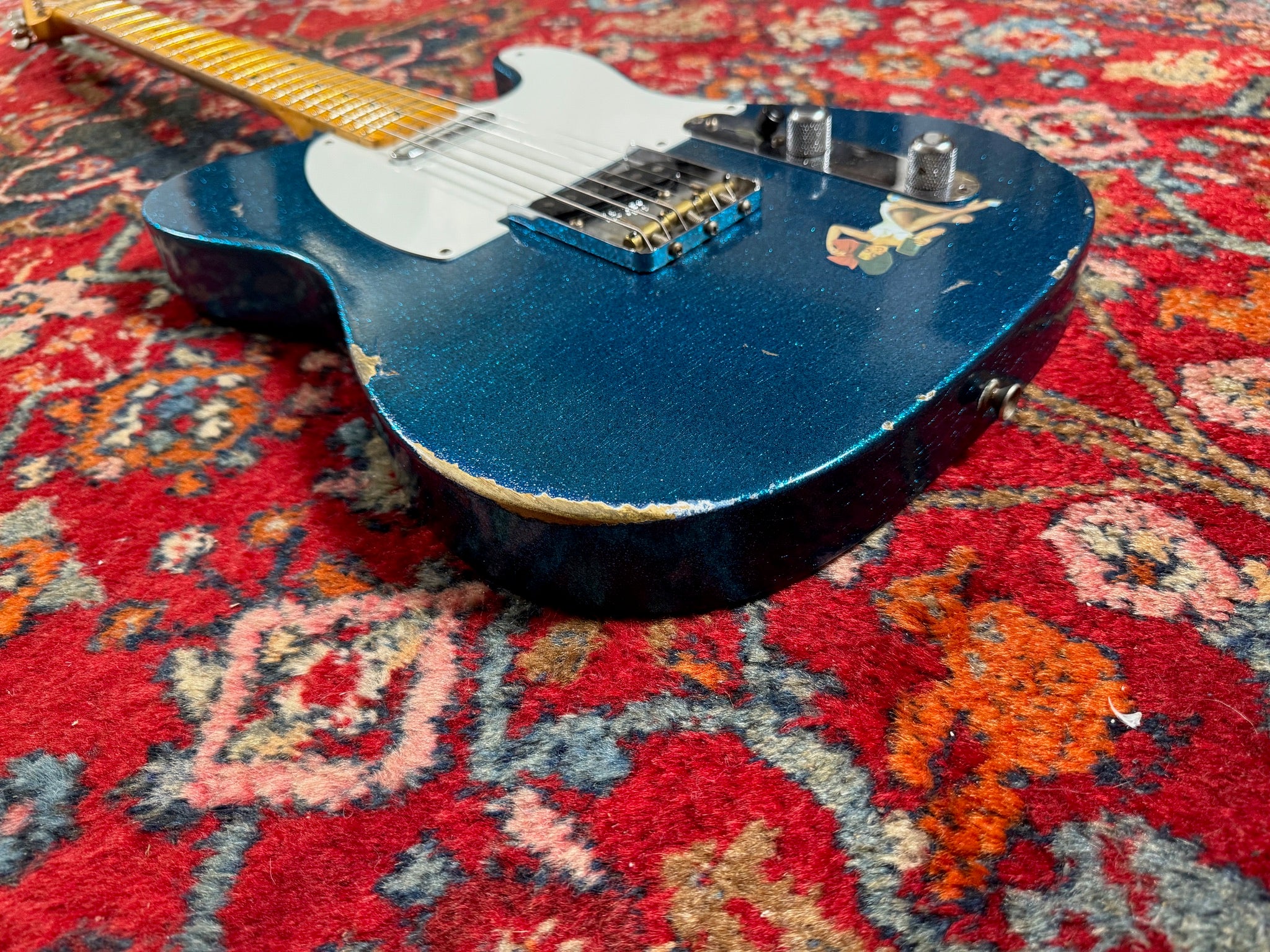Fender Custom Shop ’55 Double Esquire LTD Relic 2015 Aged Sparkle Blue