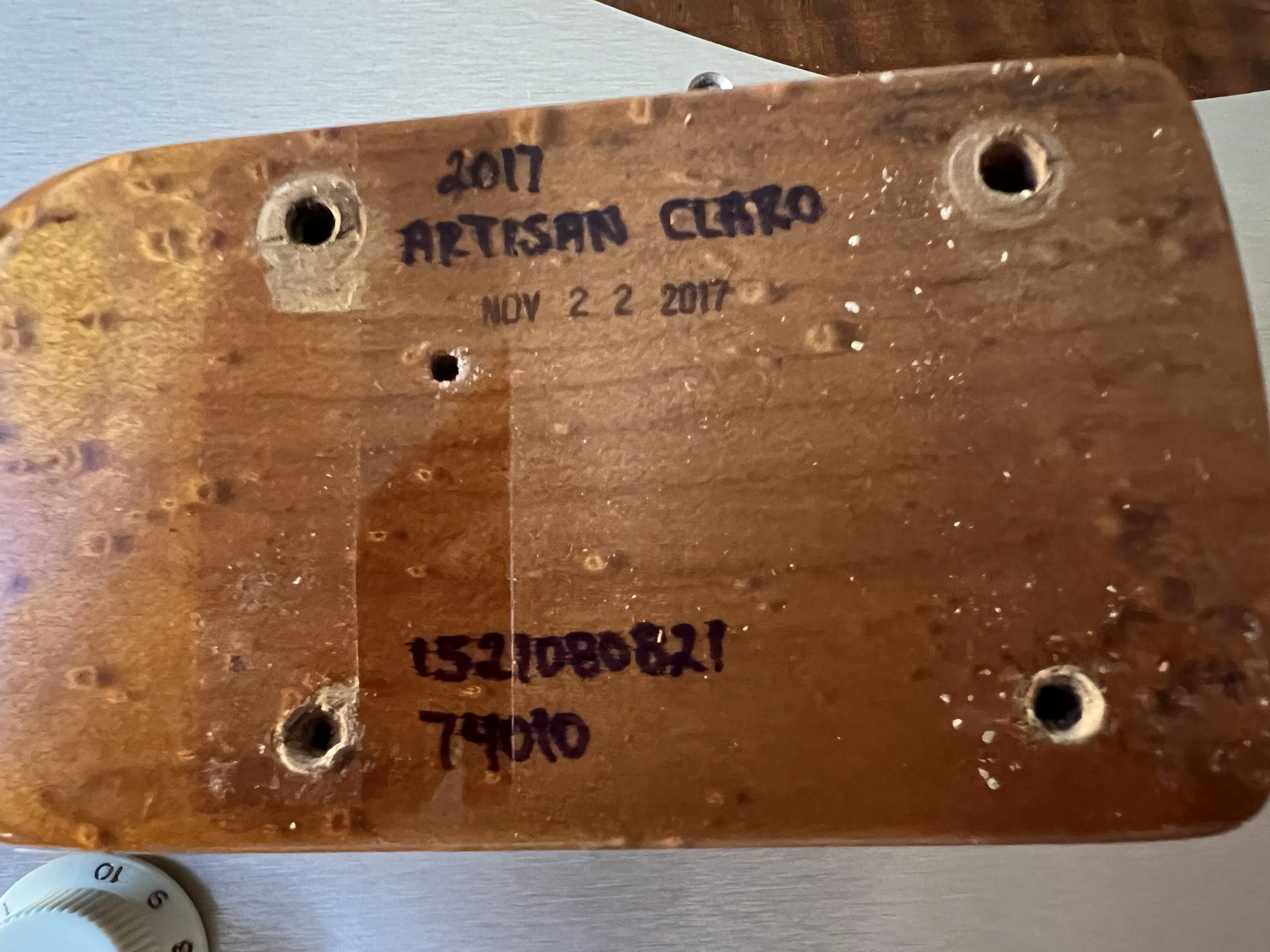 SOLD - 2018 Fender Custom Shop Artisan Claro Walnut Stratocaster