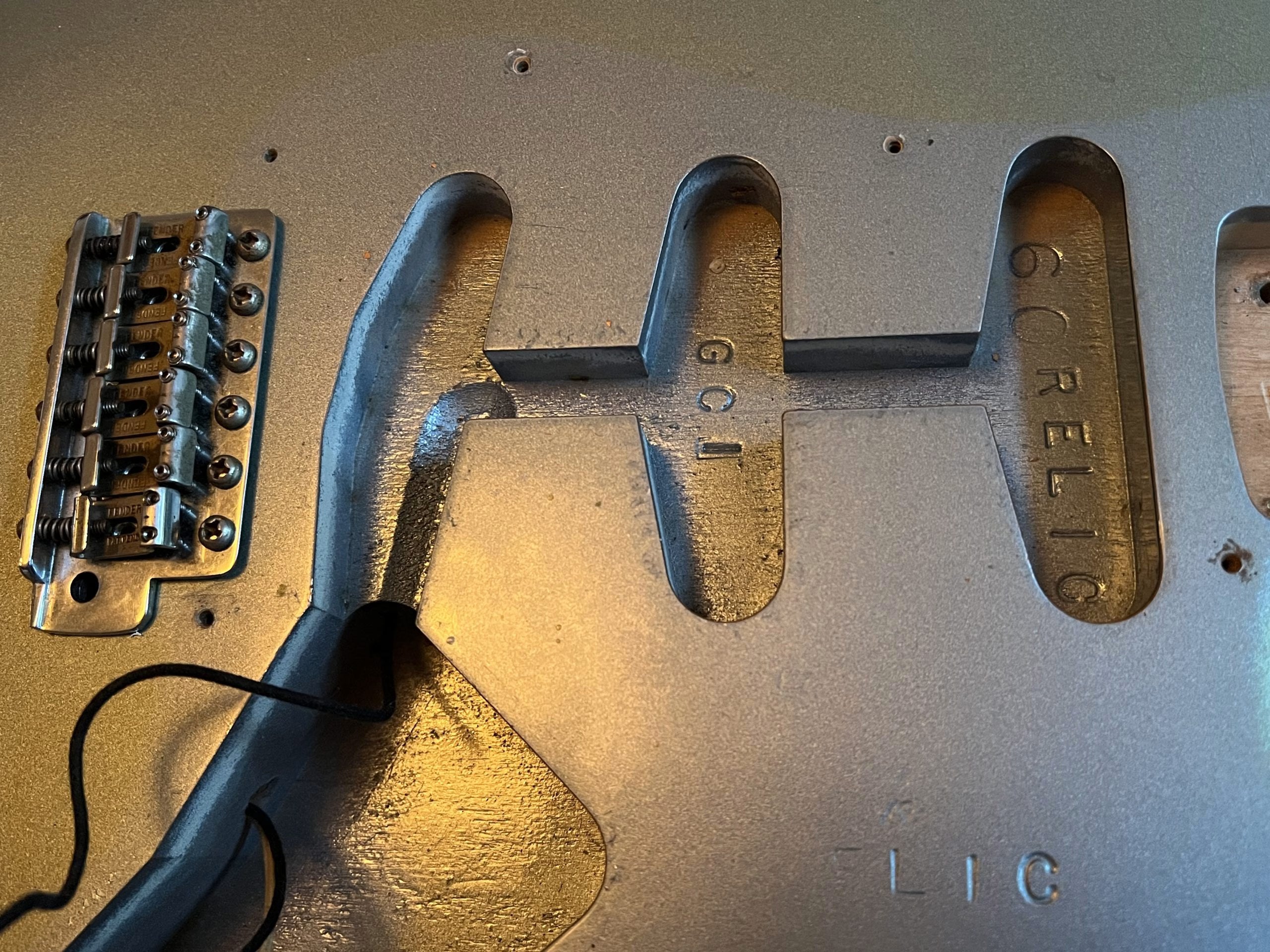 SOLD - 2004 Fender Custom Shop 60 Relic Stratocaster Ice Blue Metalic with matching headstock