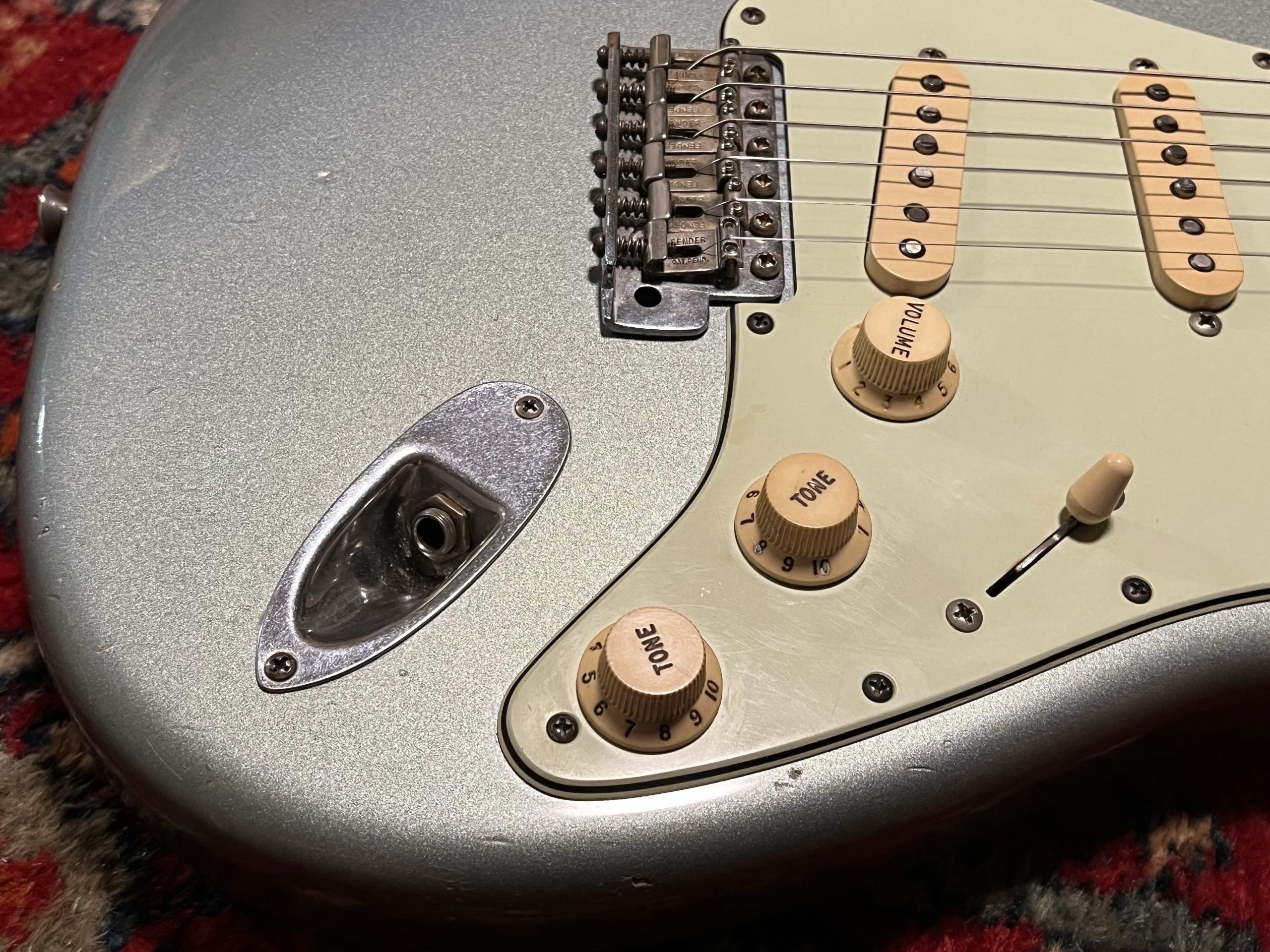 SOLD - 2004 Fender Custom Shop 60 Relic Stratocaster Ice Blue Metalic with matching headstock