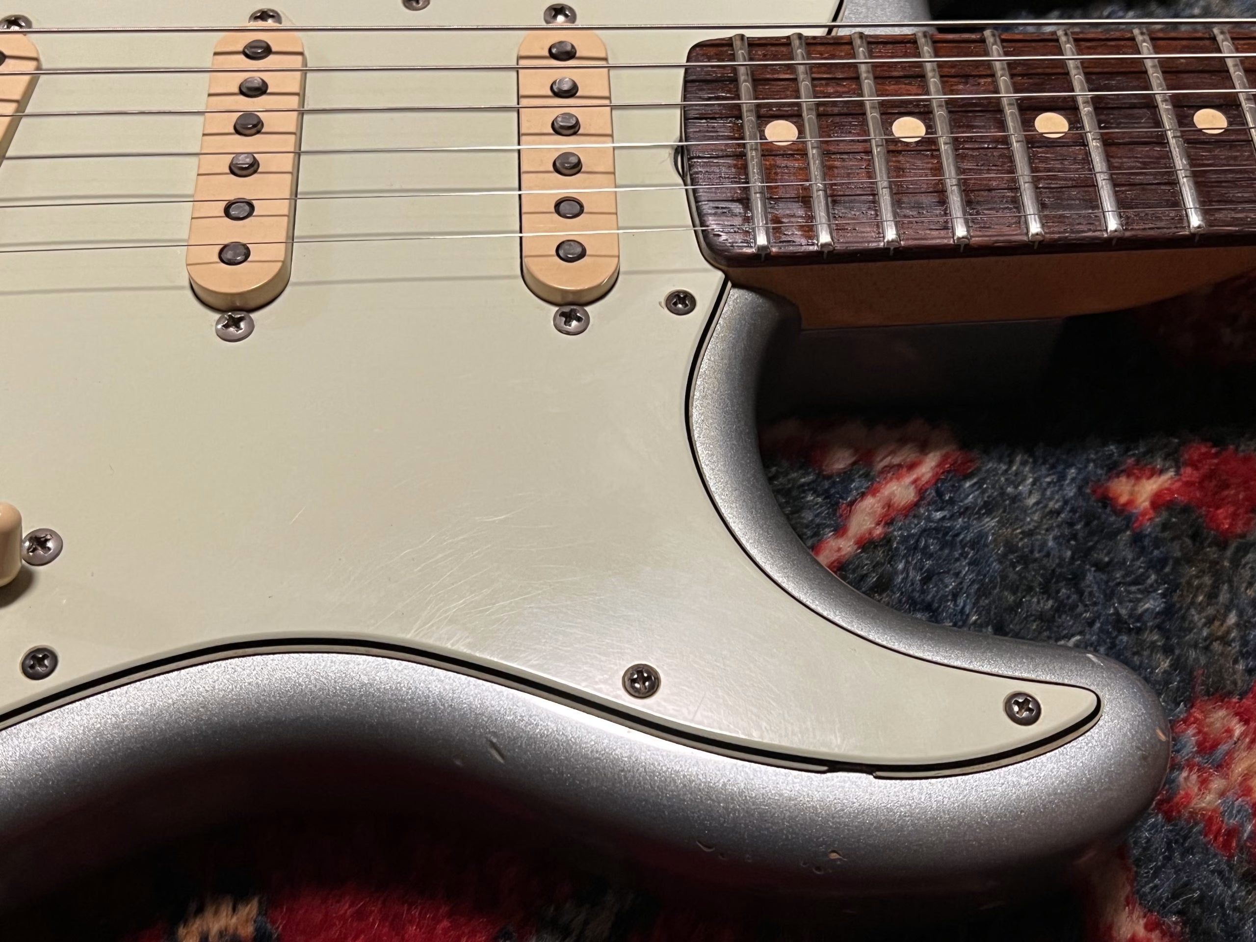 SOLD - 2004 Fender Custom Shop 60 Relic Stratocaster Ice Blue Metalic with matching headstock