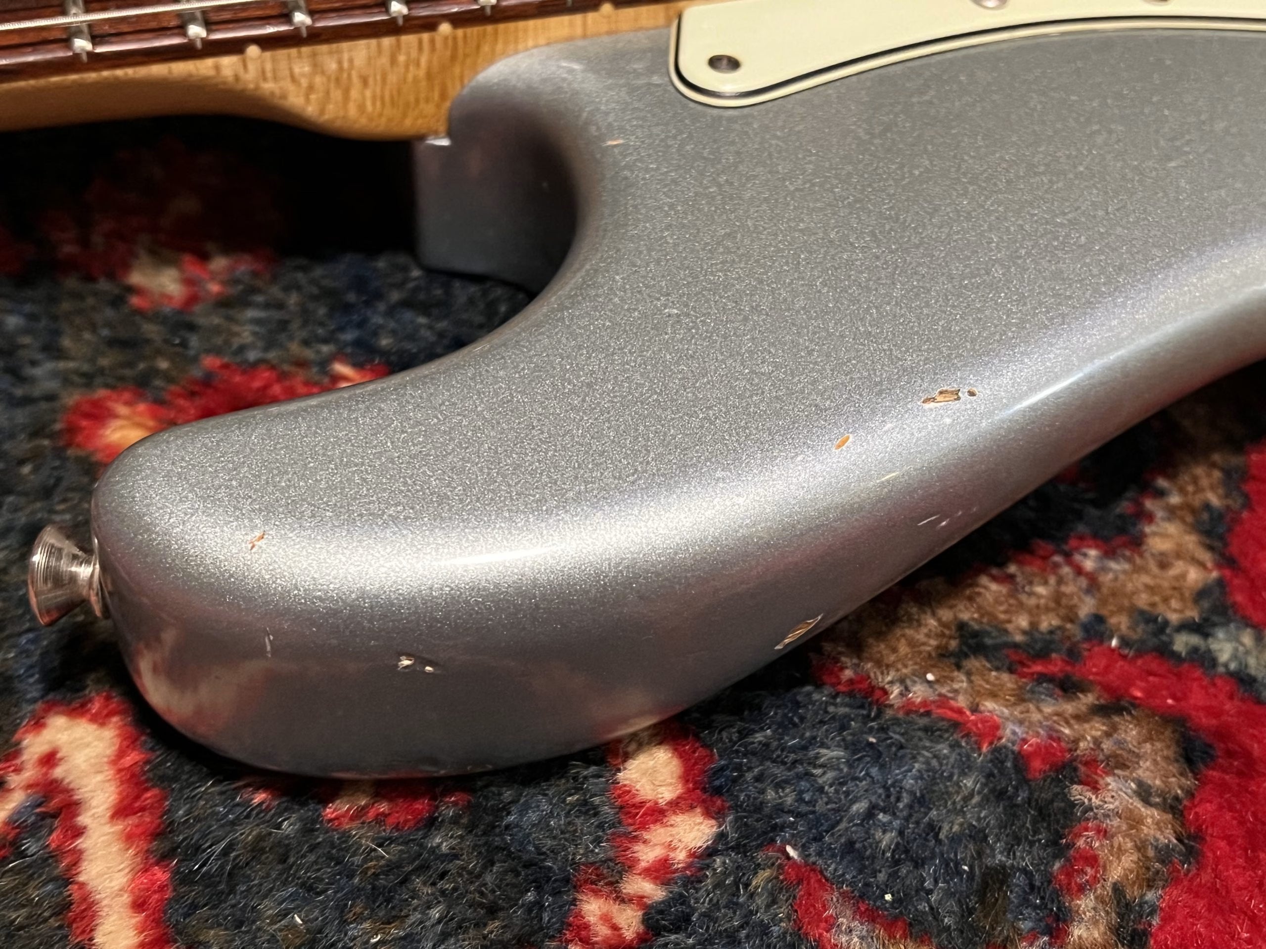 SOLD - 2004 Fender Custom Shop 60 Relic Stratocaster Ice Blue Metalic with matching headstock