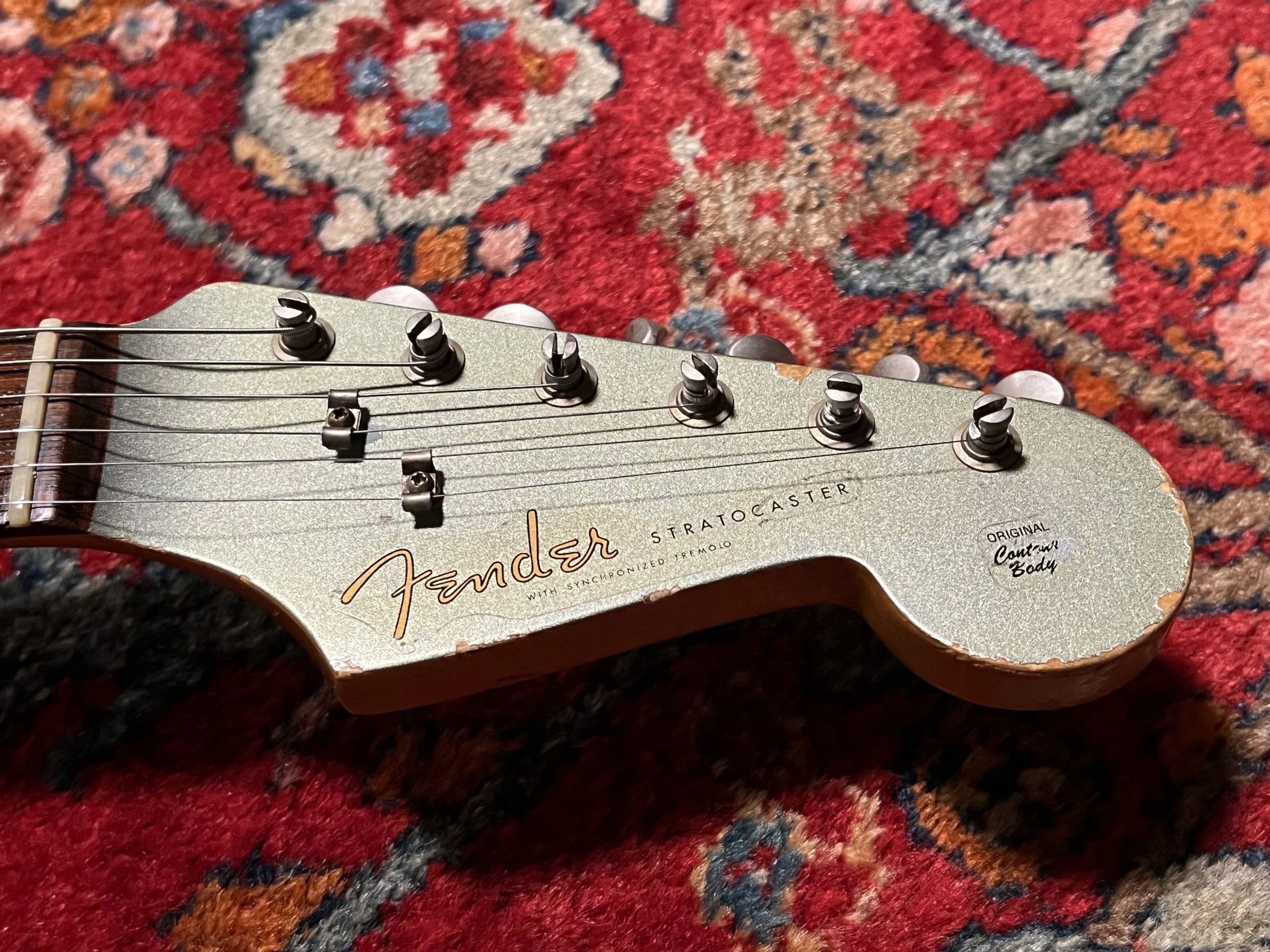 SOLD - 2004 Fender Custom Shop 60 Relic Stratocaster Ice Blue Metalic with matching headstock