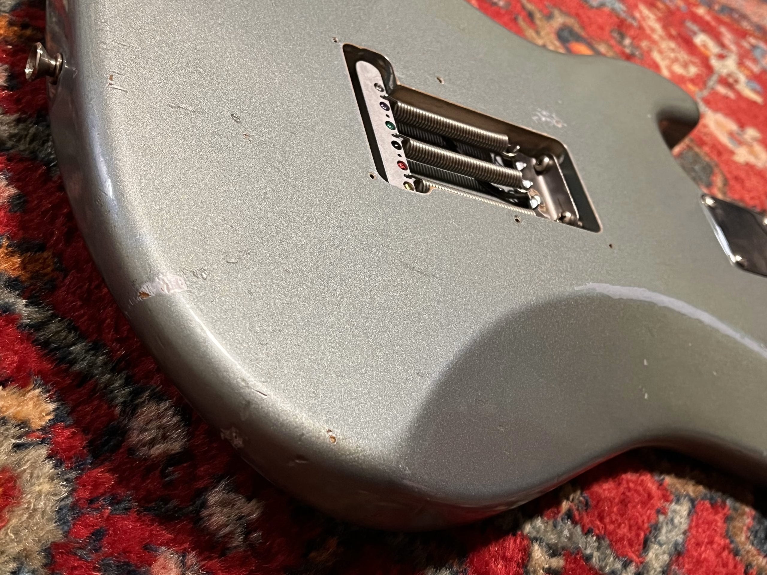 SOLD - 2004 Fender Custom Shop 60 Relic Stratocaster Ice Blue Metalic with matching headstock