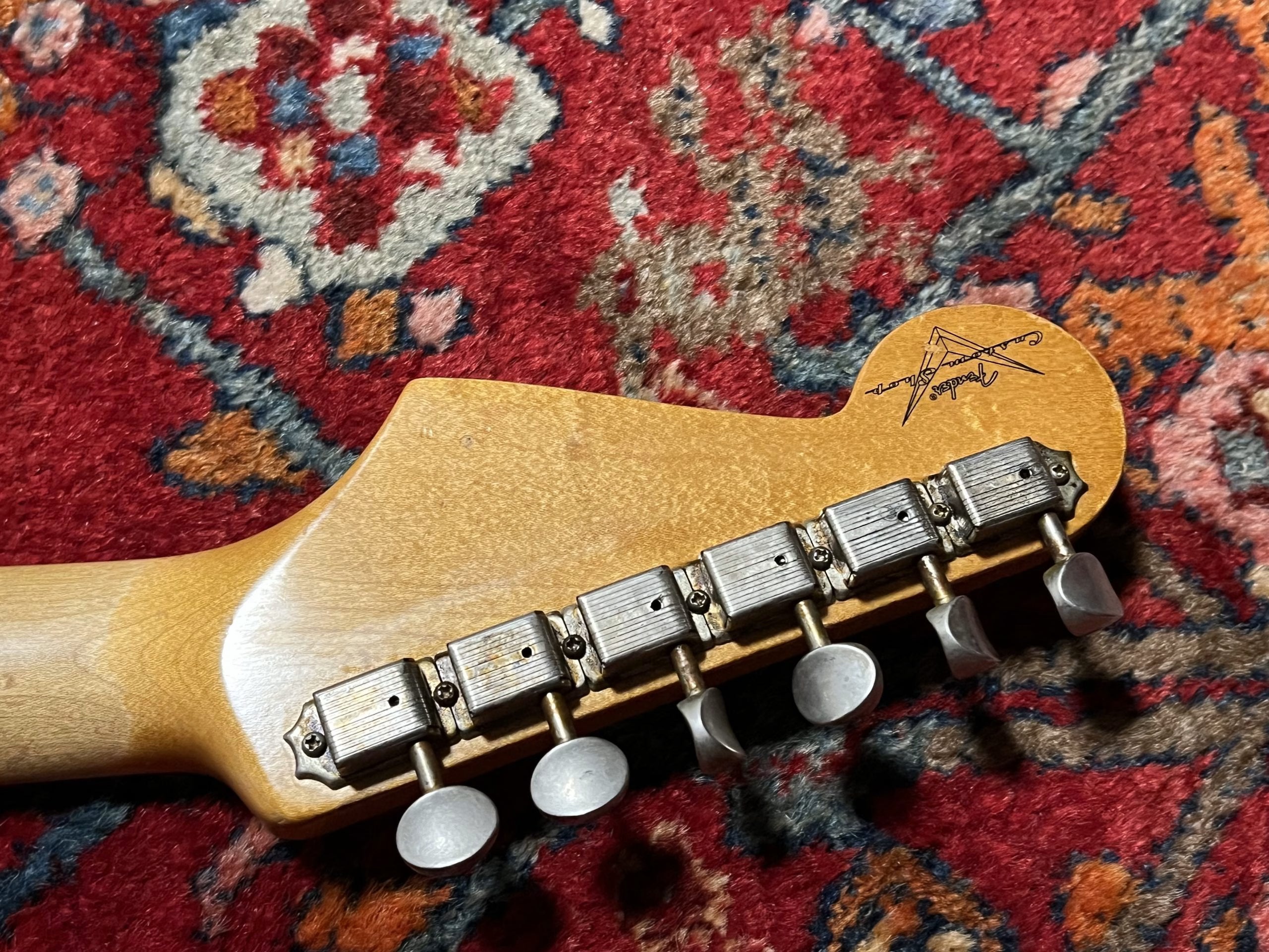 SOLD - 2004 Fender Custom Shop 60 Relic Stratocaster Ice Blue Metalic with matching headstock