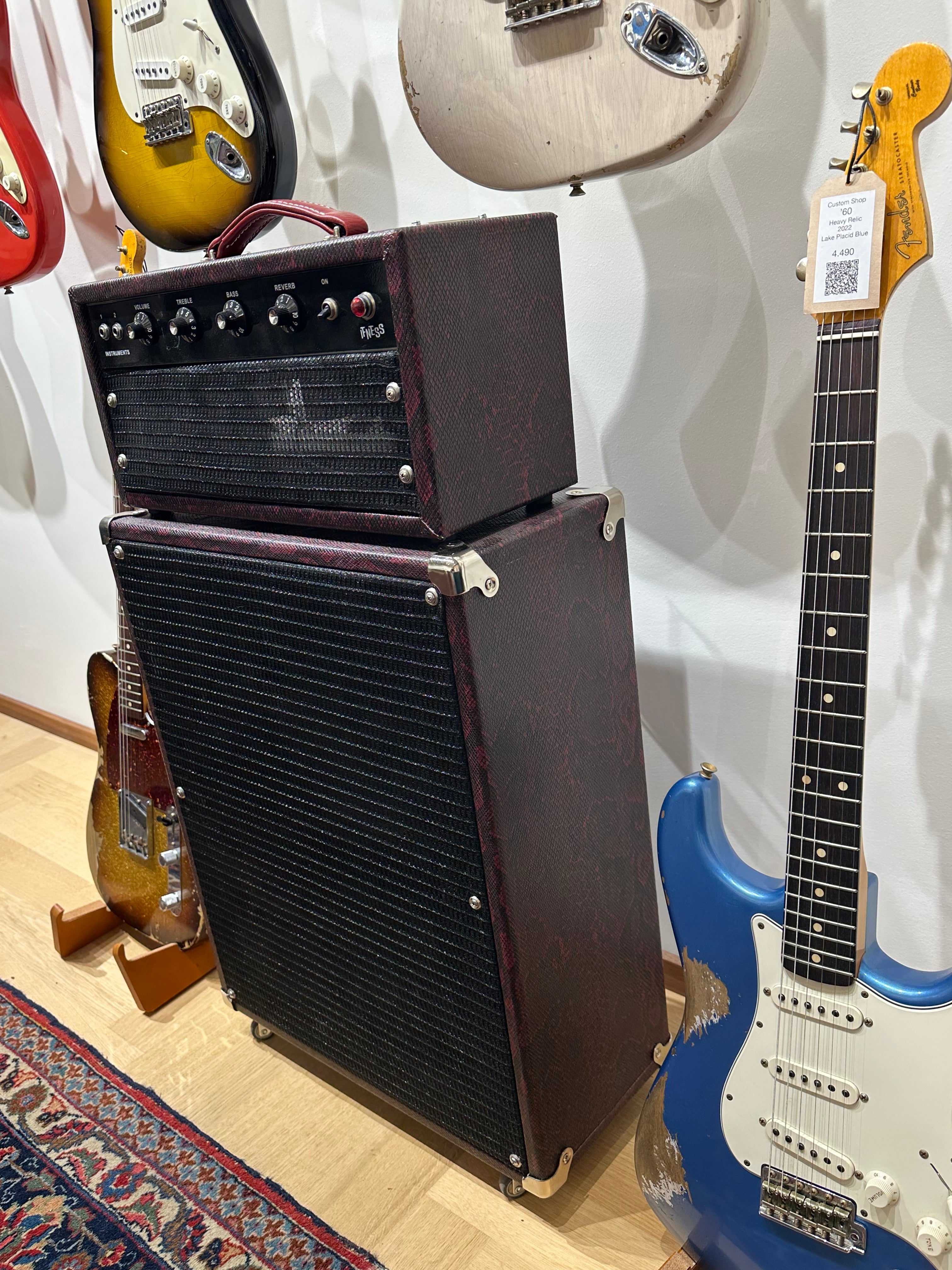 IFNESS 'Red Prince' handbuilt Fender Princeton '64 Blackface Reverb based Amp