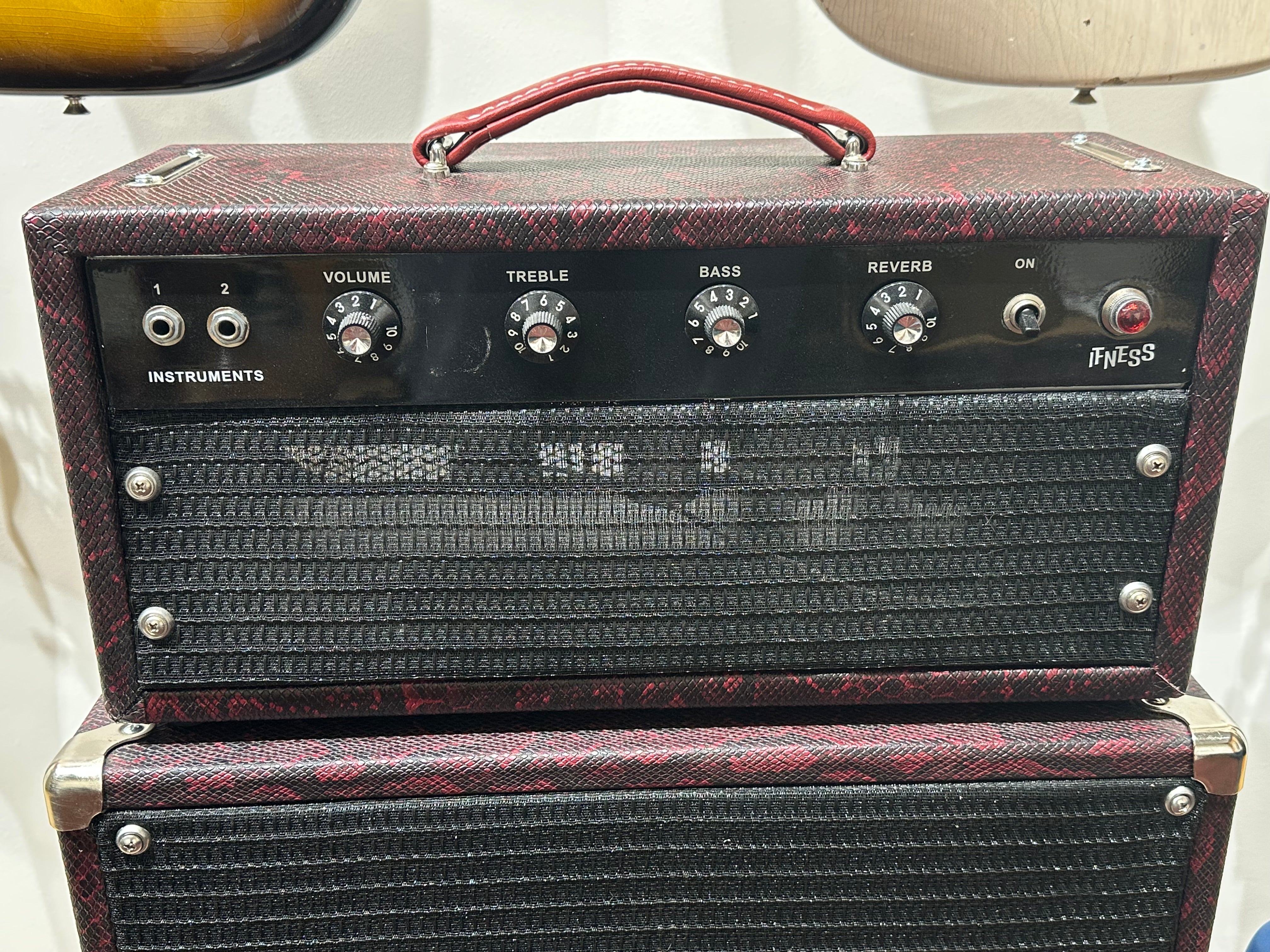 IFNESS 'Red Prince' handbuilt Fender Princeton '64 Blackface Reverb based Amp