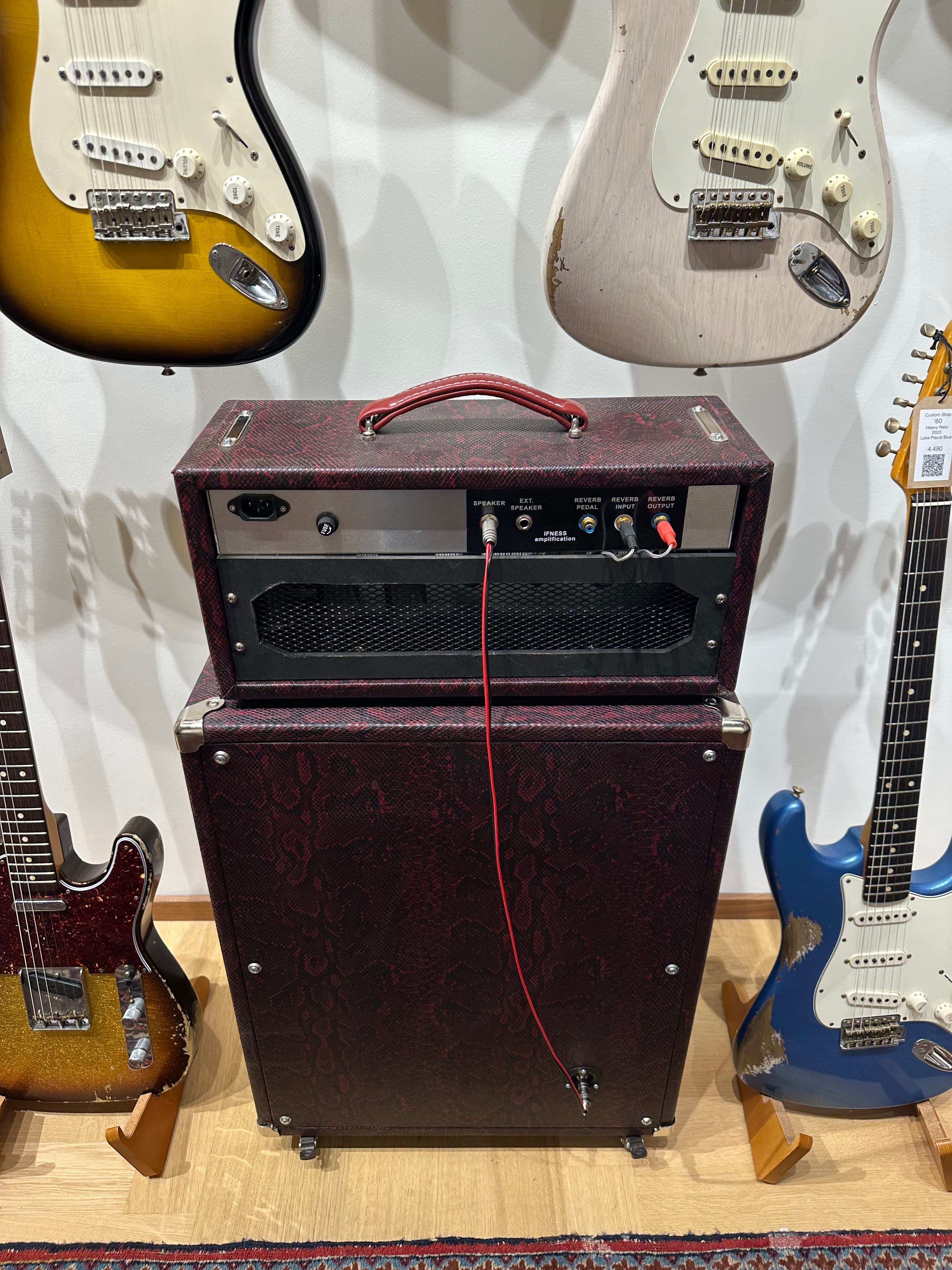 IFNESS 'Red Prince' handbuilt Fender Princeton '64 Blackface Reverb based Amp