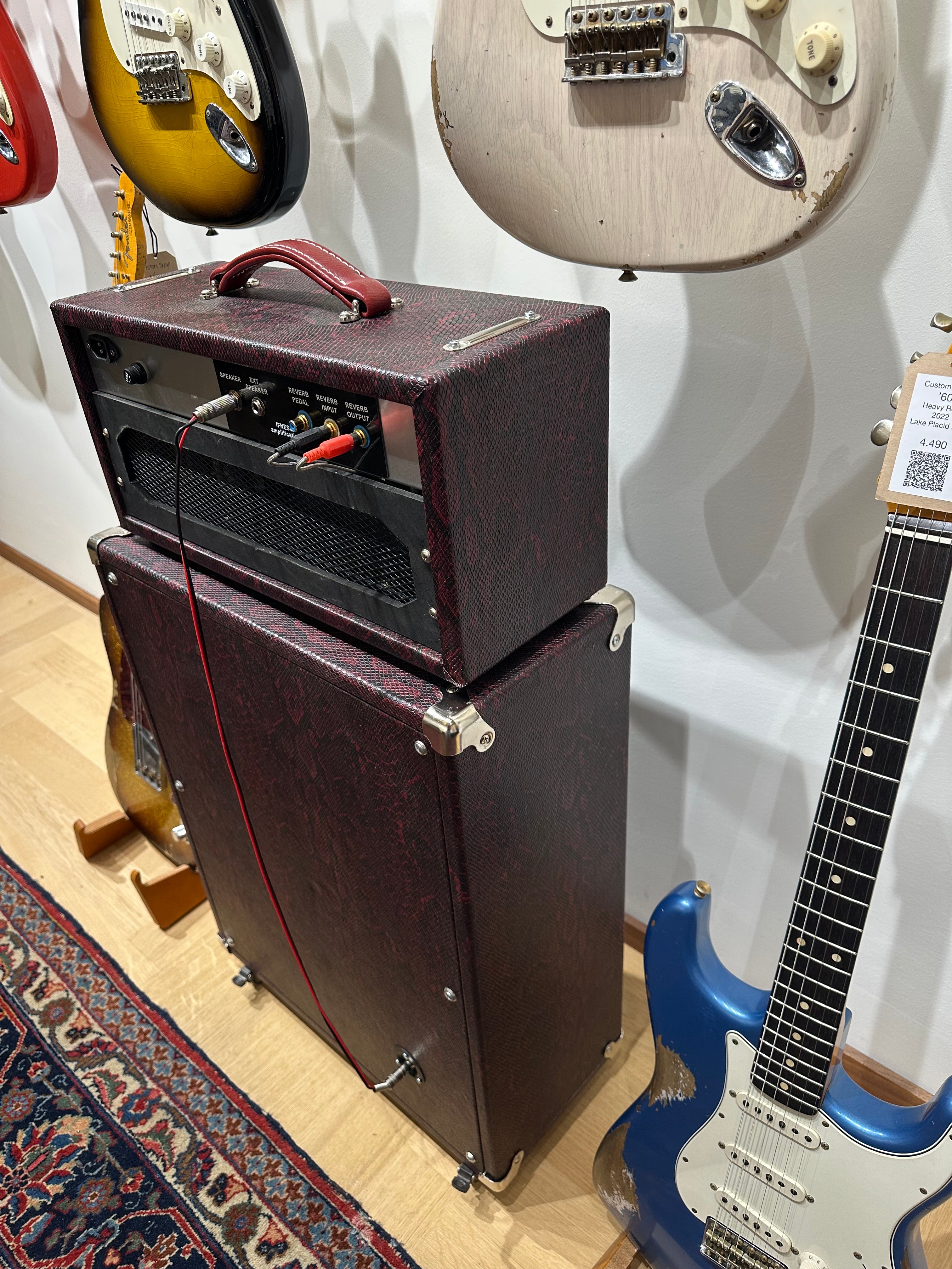 IFNESS 'Red Prince' handbuilt Fender Princeton '64 Blackface Reverb based Amp