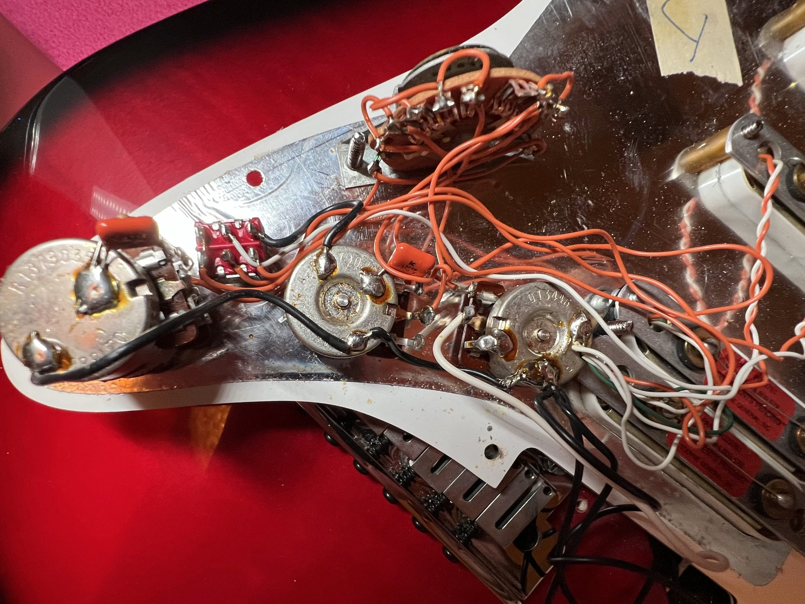 SOLD - 1990 Fender Strat Ultra Crimson Burst