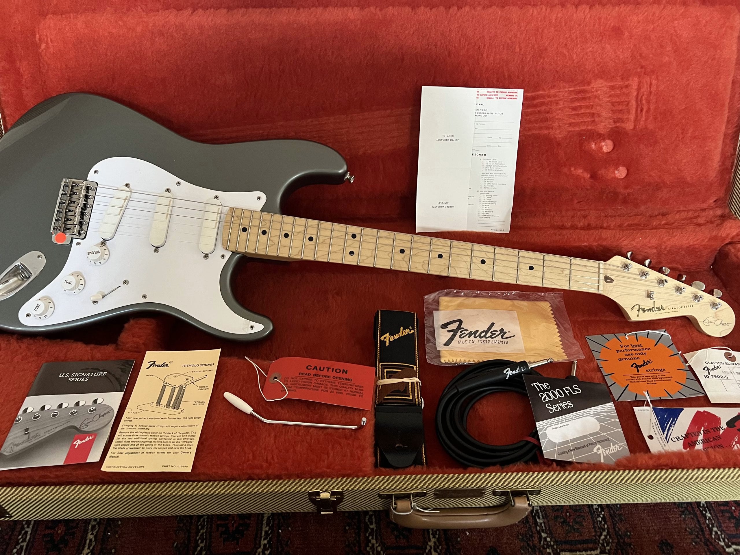 SOLD - 1989 Fender Eric Clapton Signature First Series Stratocaster Pewter
