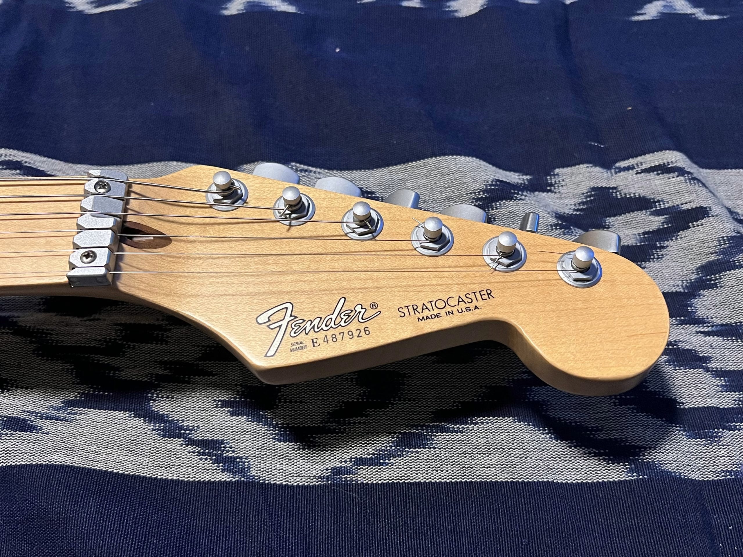 SOLD - 1988 Strat Plus Graffiti Yellow - Never played
