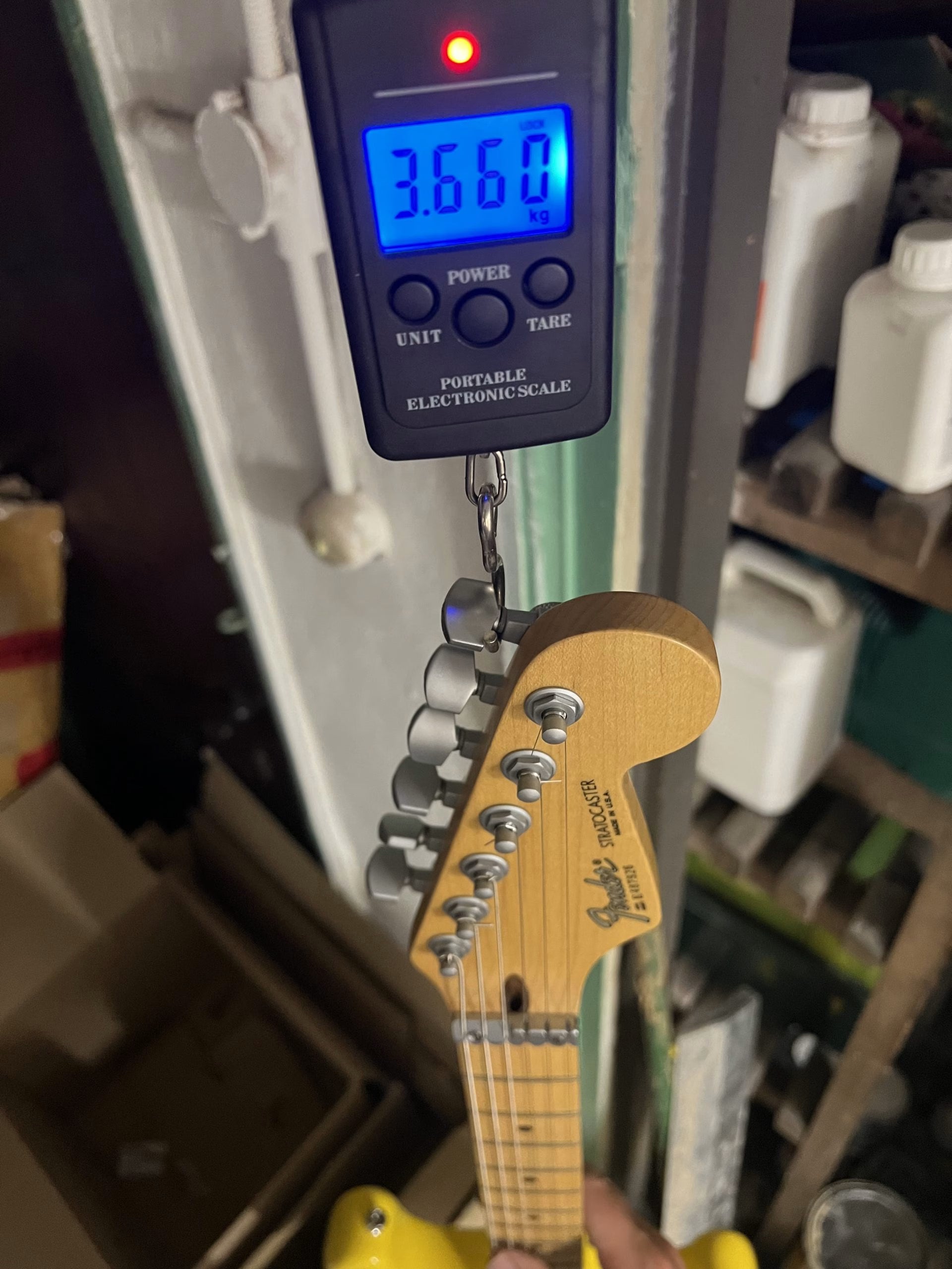 SOLD - 1988 Strat Plus Graffiti Yellow - Never played