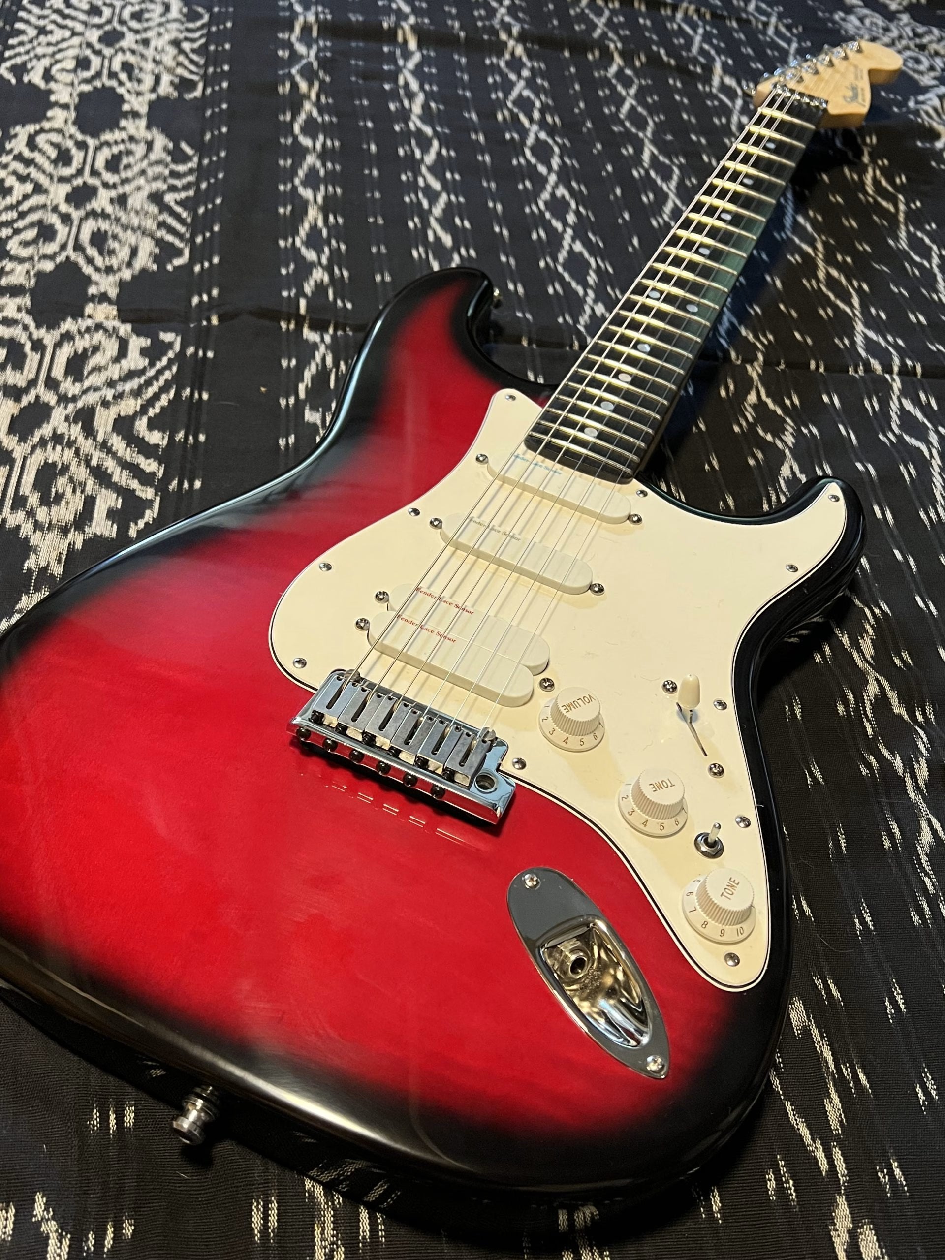 SOLD - 1990 Fender Strat Ultra Crimson Burst