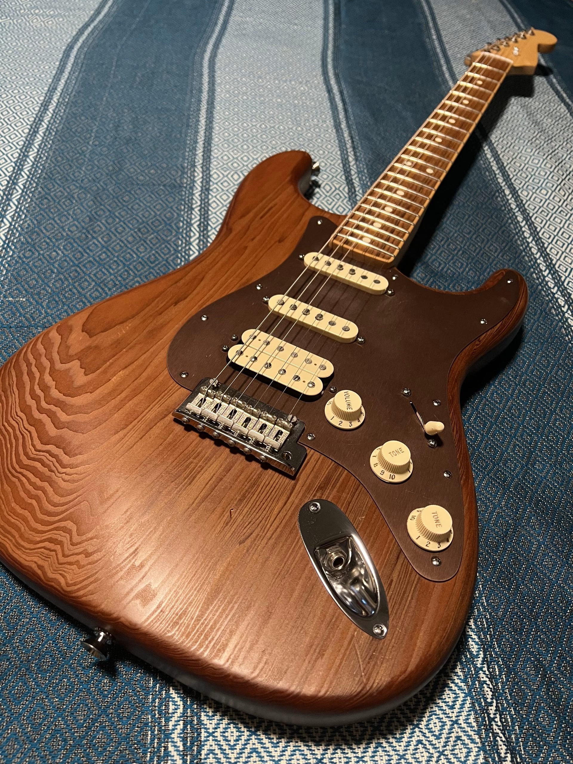 SOLD - 2014 Reclaimed Old Growth Redwood Stratocaster Natural