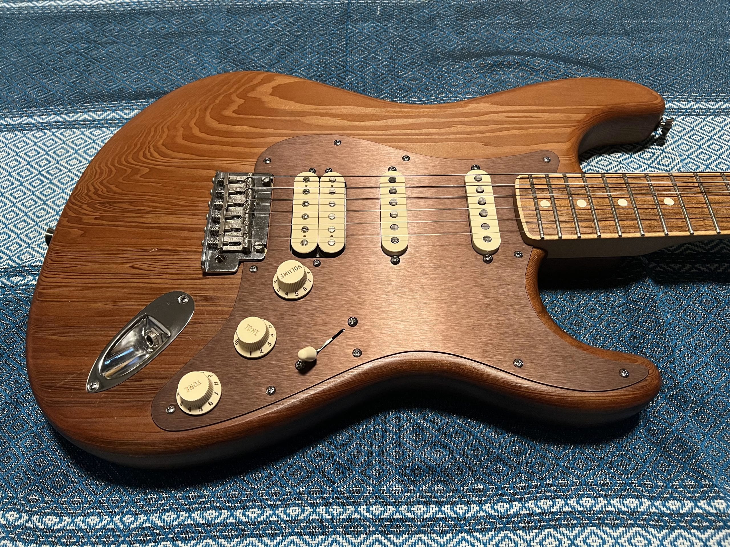 SOLD - 2014 Reclaimed Old Growth Redwood Stratocaster Natural