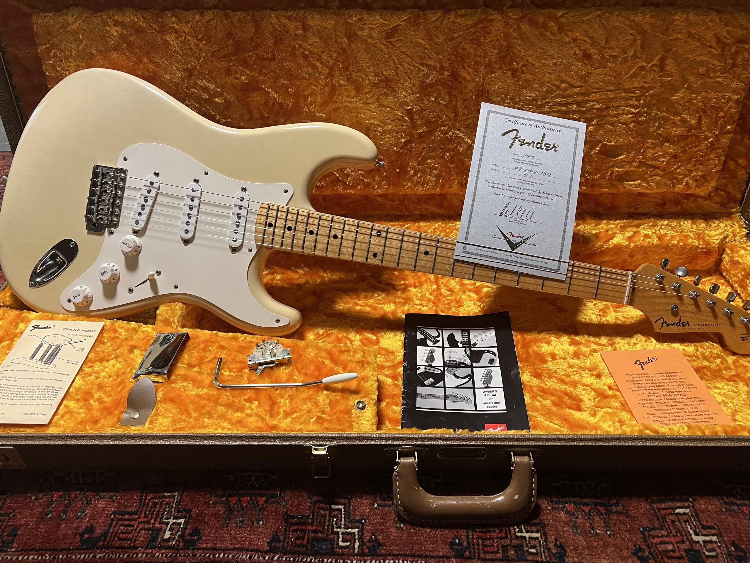 SOLD - 2000 Fender Custom Shop '56 NOS Stratocaster White Blonde
